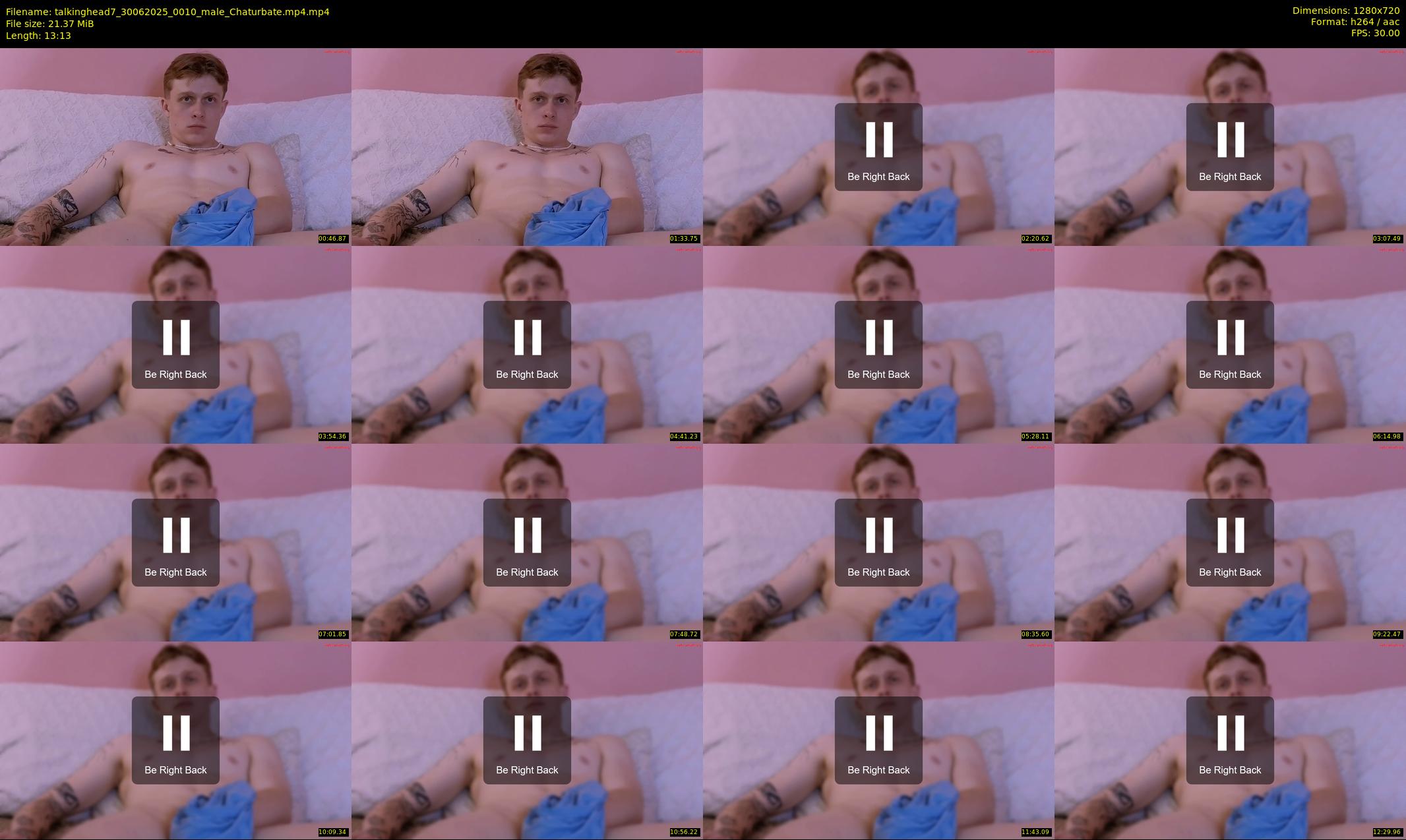 talkinghead7 — 14 minute Chaturbate male cam show recording, 720p, Jun 30, 2025
