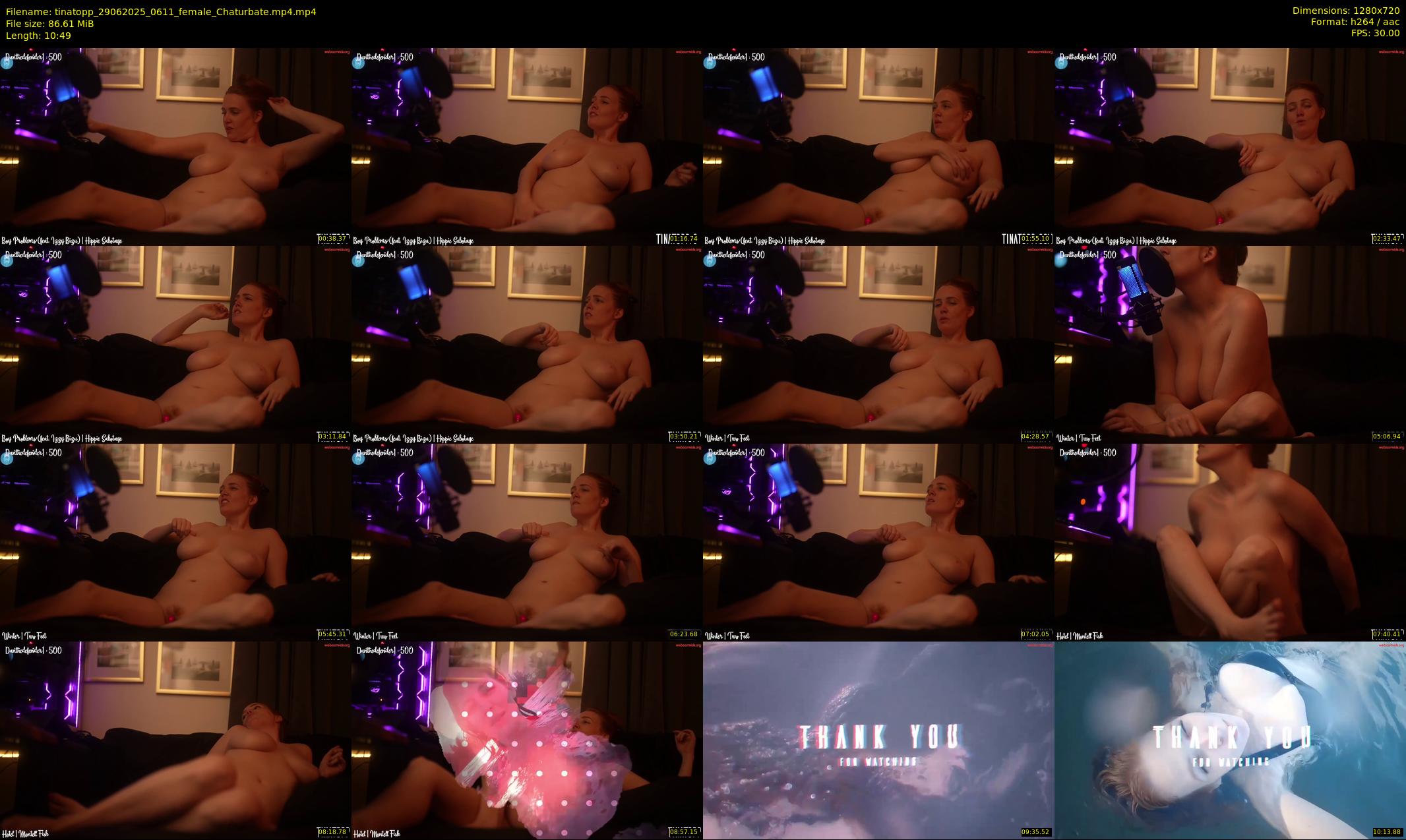 tinatopp — 11 minute Chaturbate female cam show recording, 720p, Jun 29, 2025