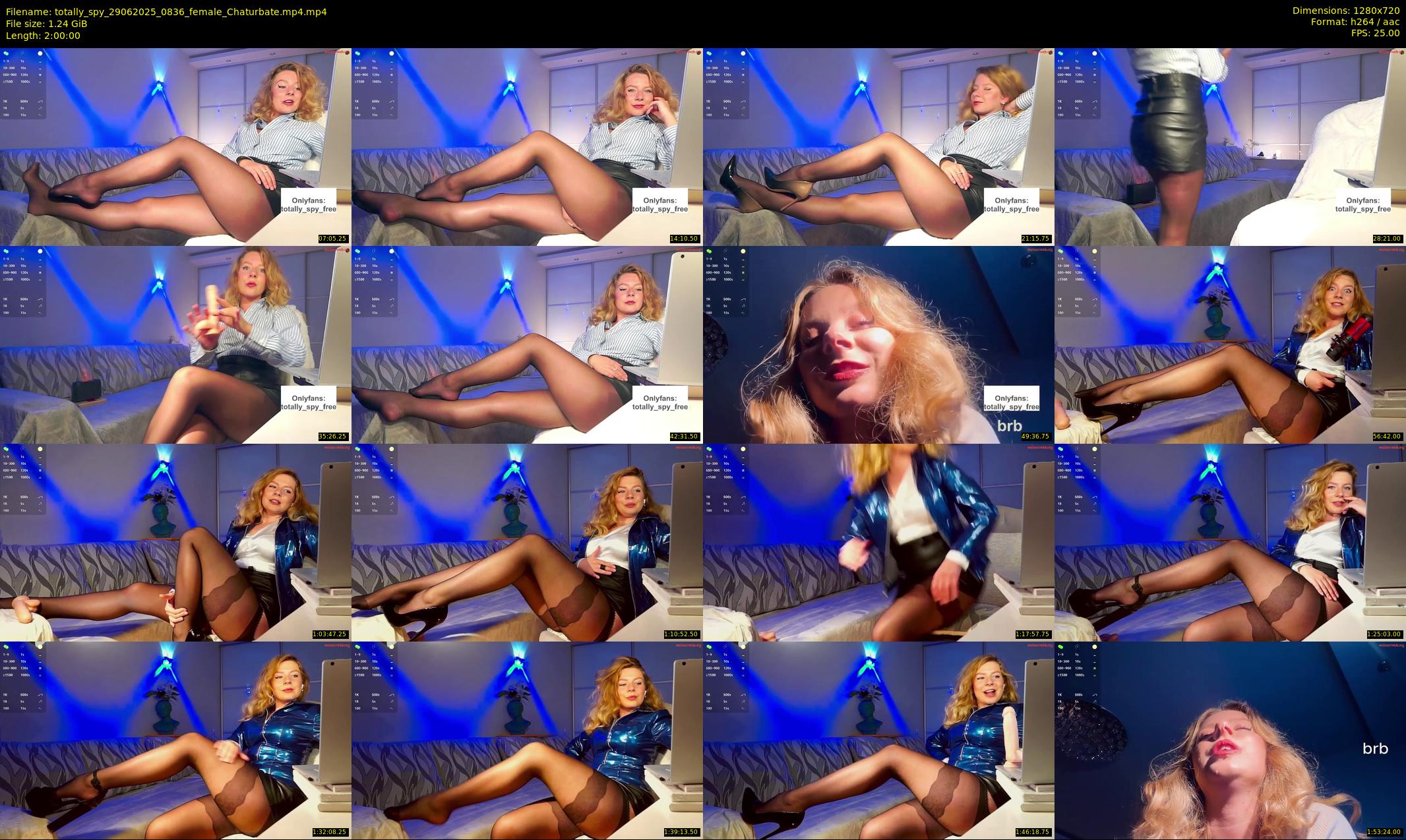 totally_spy — 120 minute Chaturbate female cam show recording, 720p, Jun 29, 2025