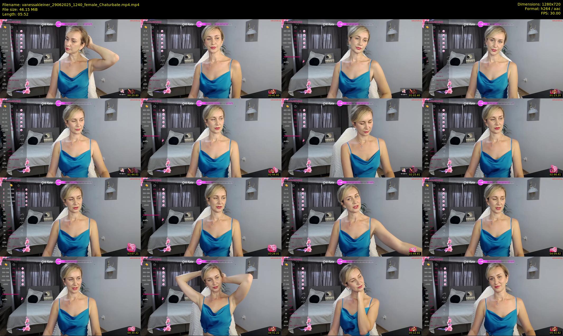 vanessakleiner — 6 minute Chaturbate female cam show recording, 720p, Jun 29, 2025