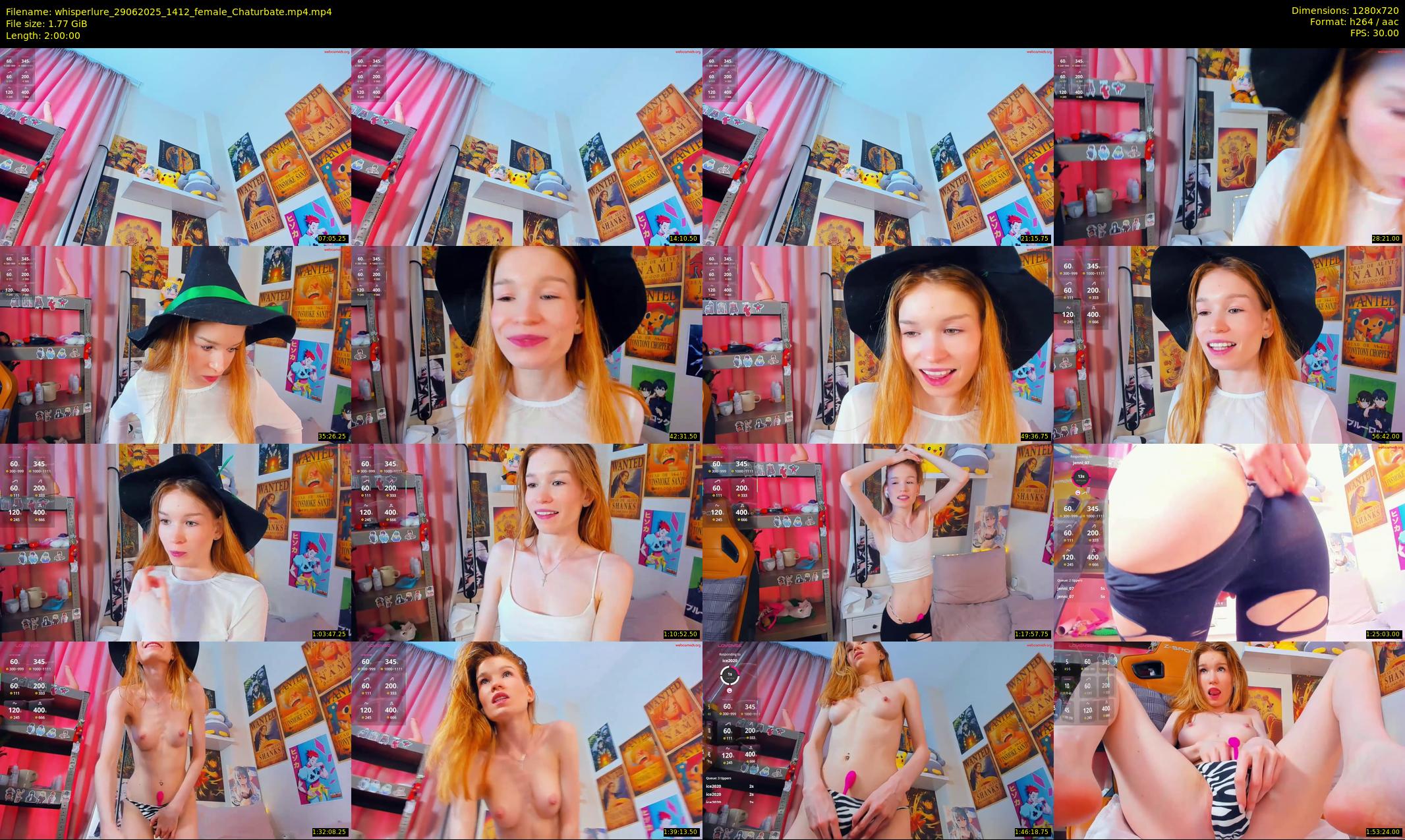 whisperlure — 120 minute Chaturbate female cam show recording, 720p, Jun 29, 2025