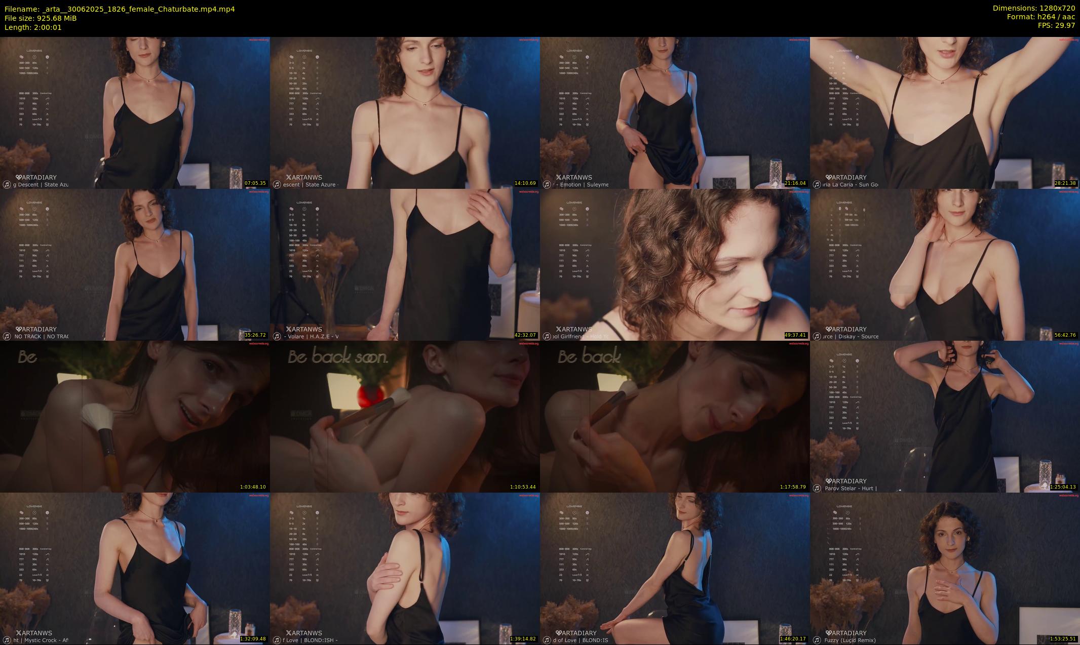 _arta_ — 121 minute Chaturbate female cam show recording, 720p, Jun 30, 2025