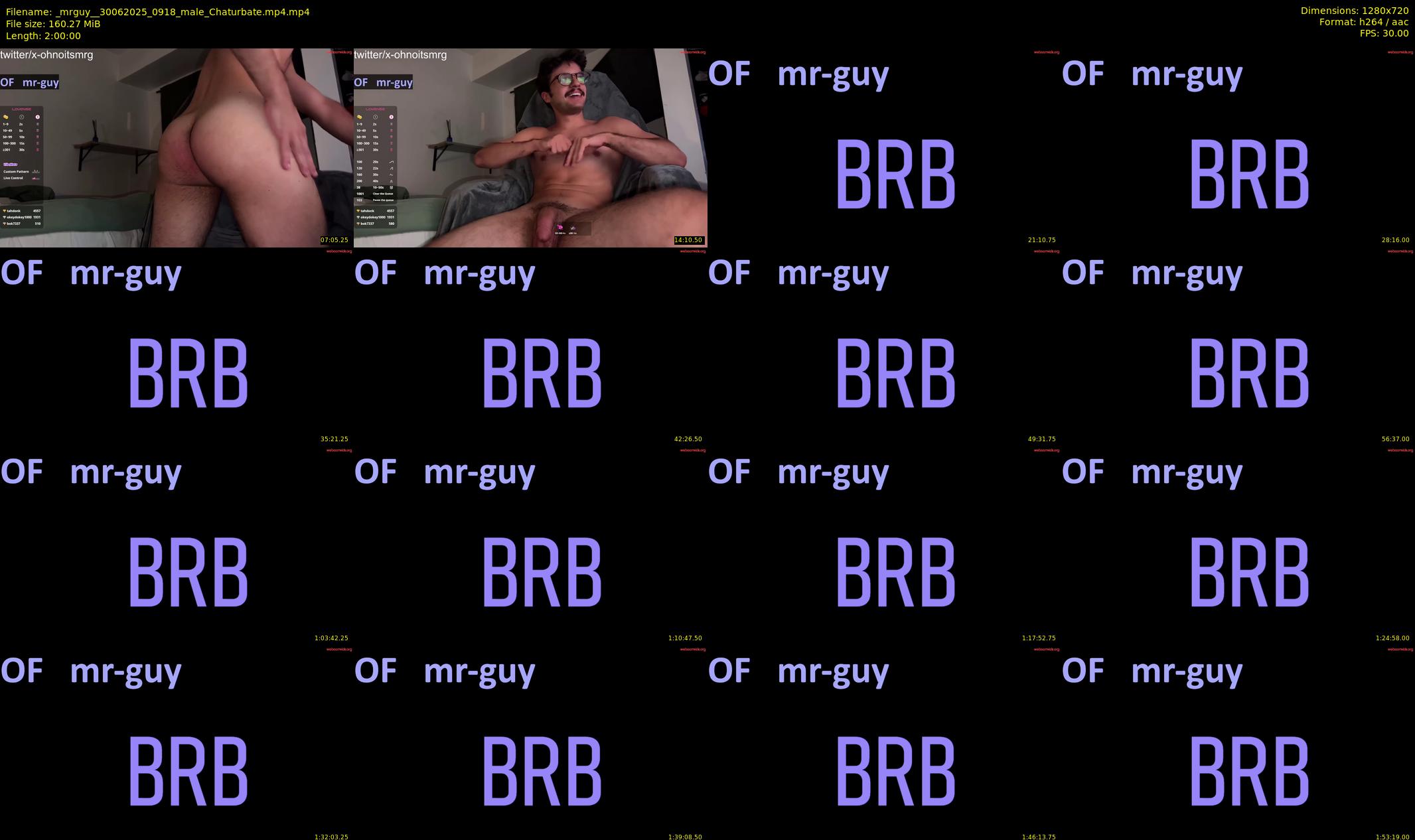 _mrguy_ — 120 minute Chaturbate male cam show recording, 720p, Jun 30, 2025
