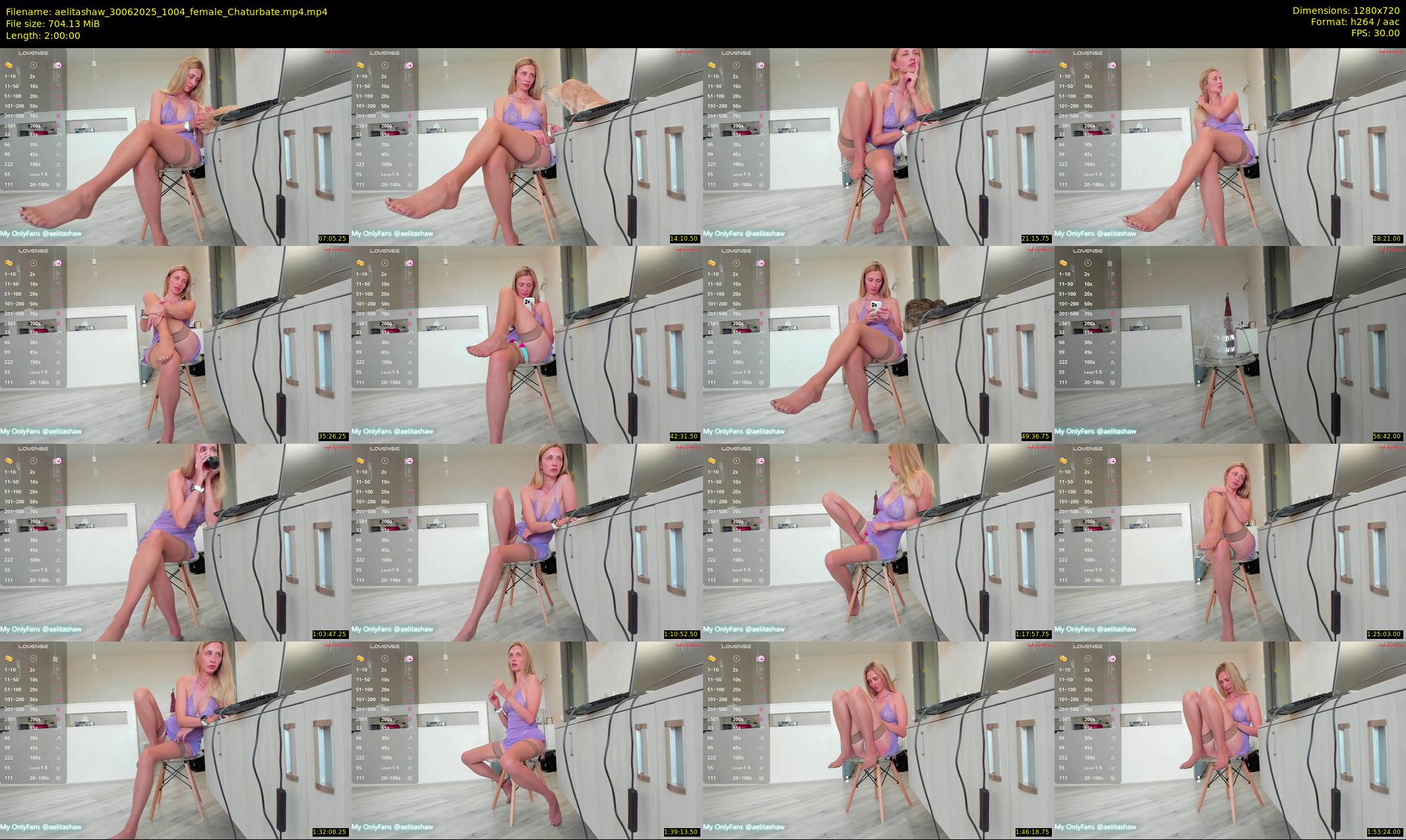 aelitashaw — 120 minute Chaturbate female cam show recording, 720p, Jun 30, 2025