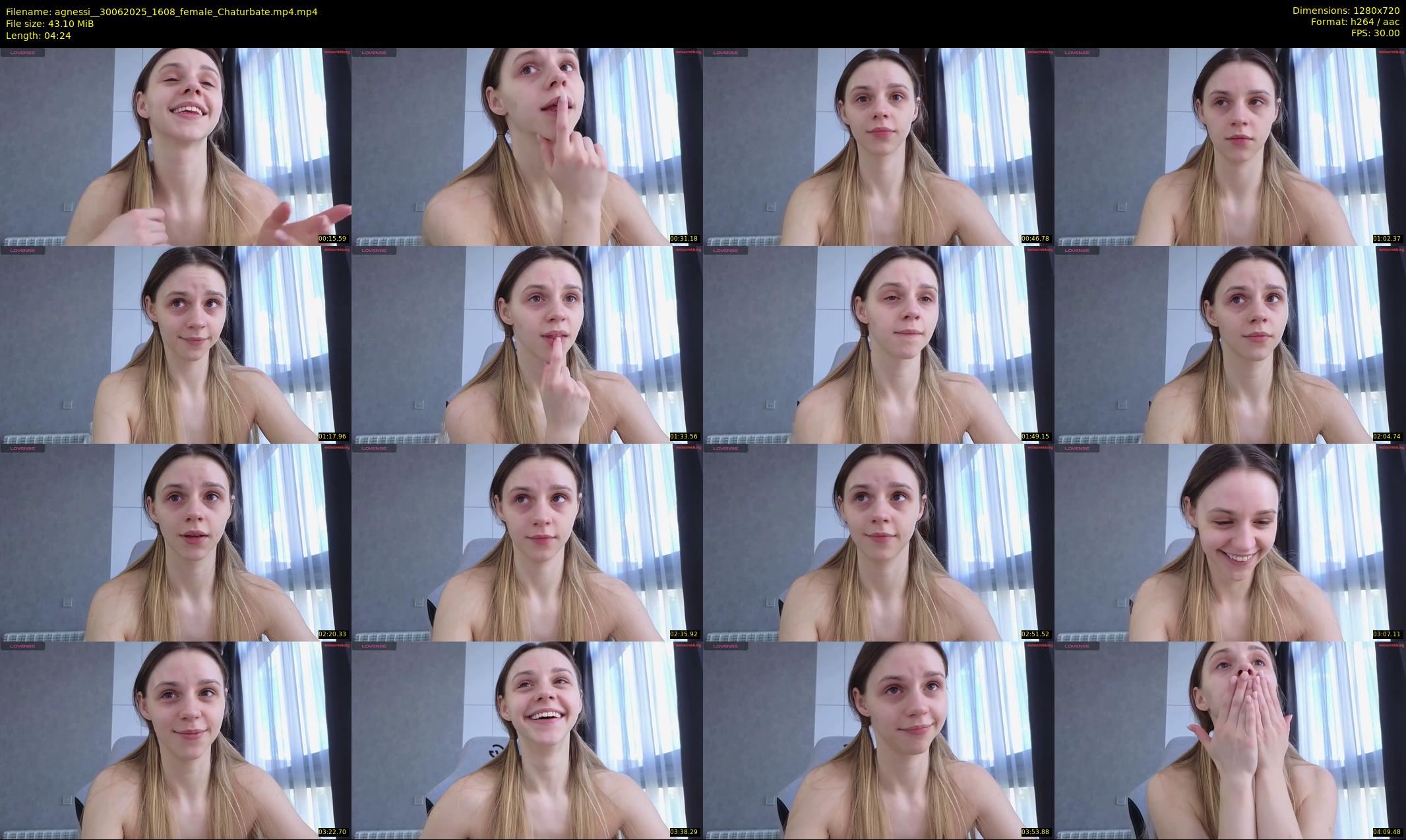 agnessi_ — 5 minute Chaturbate female cam show recording, 720p, Jun 30, 2025