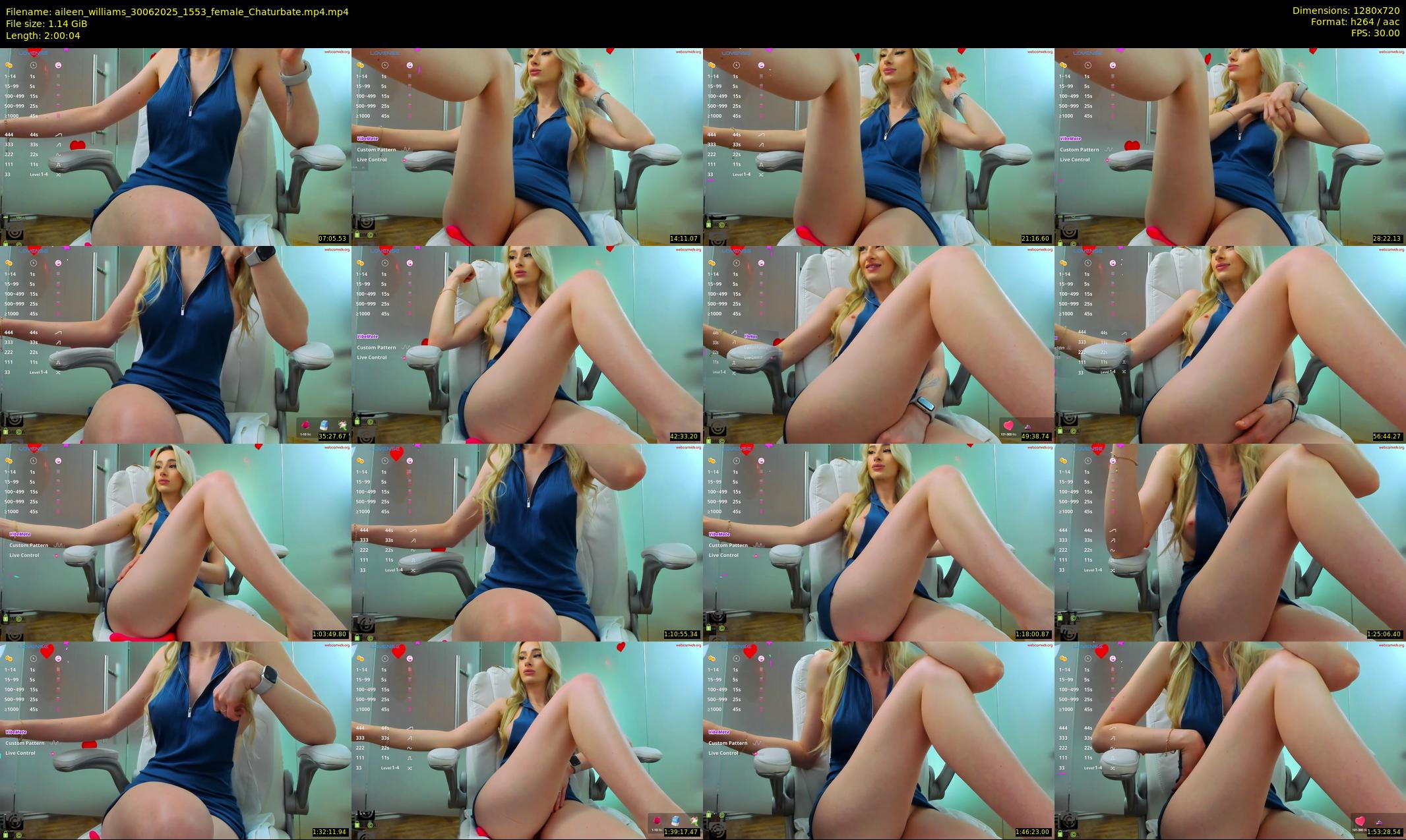 aileen_williams — 121 minute Chaturbate female cam show recording, 720p, Jun 30, 2025