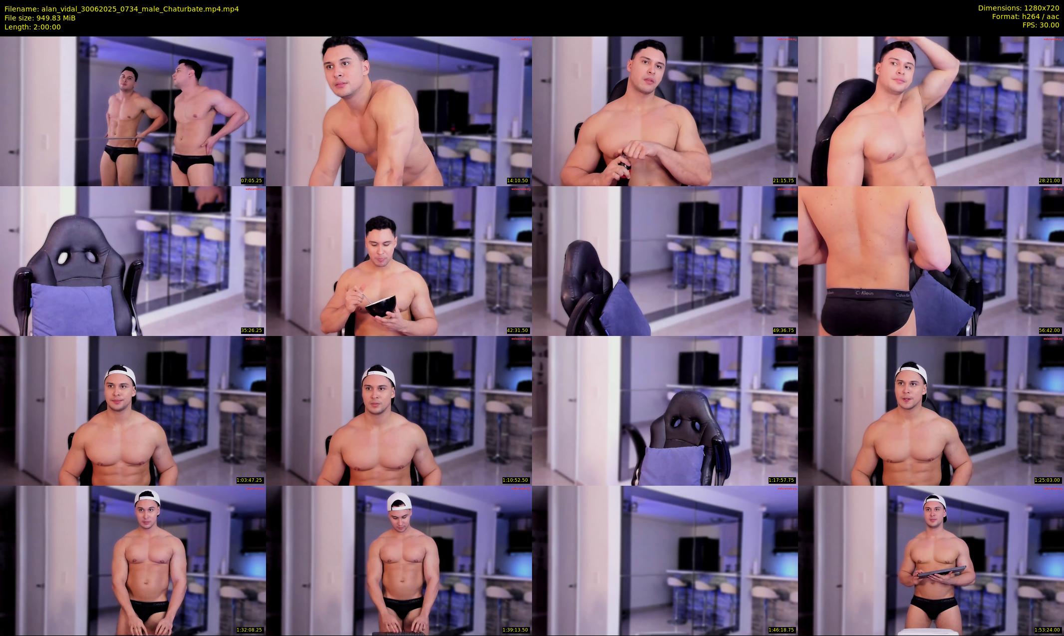 alan_vidal — 120 minute Chaturbate male cam show recording, 720p, Jun 30, 2025