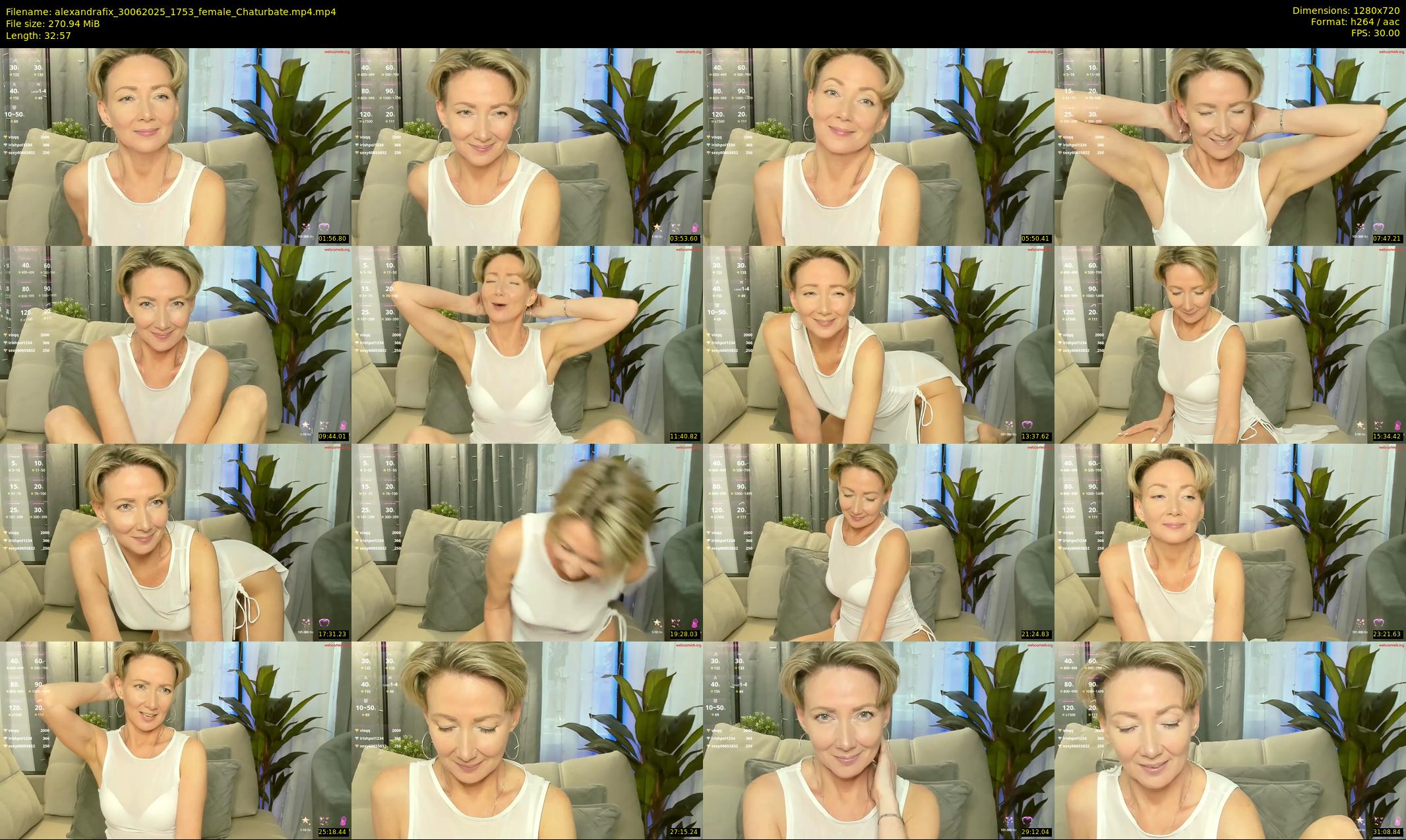 alexandrafix — 33 minute Chaturbate female cam show recording, 720p, Jun 30, 2025