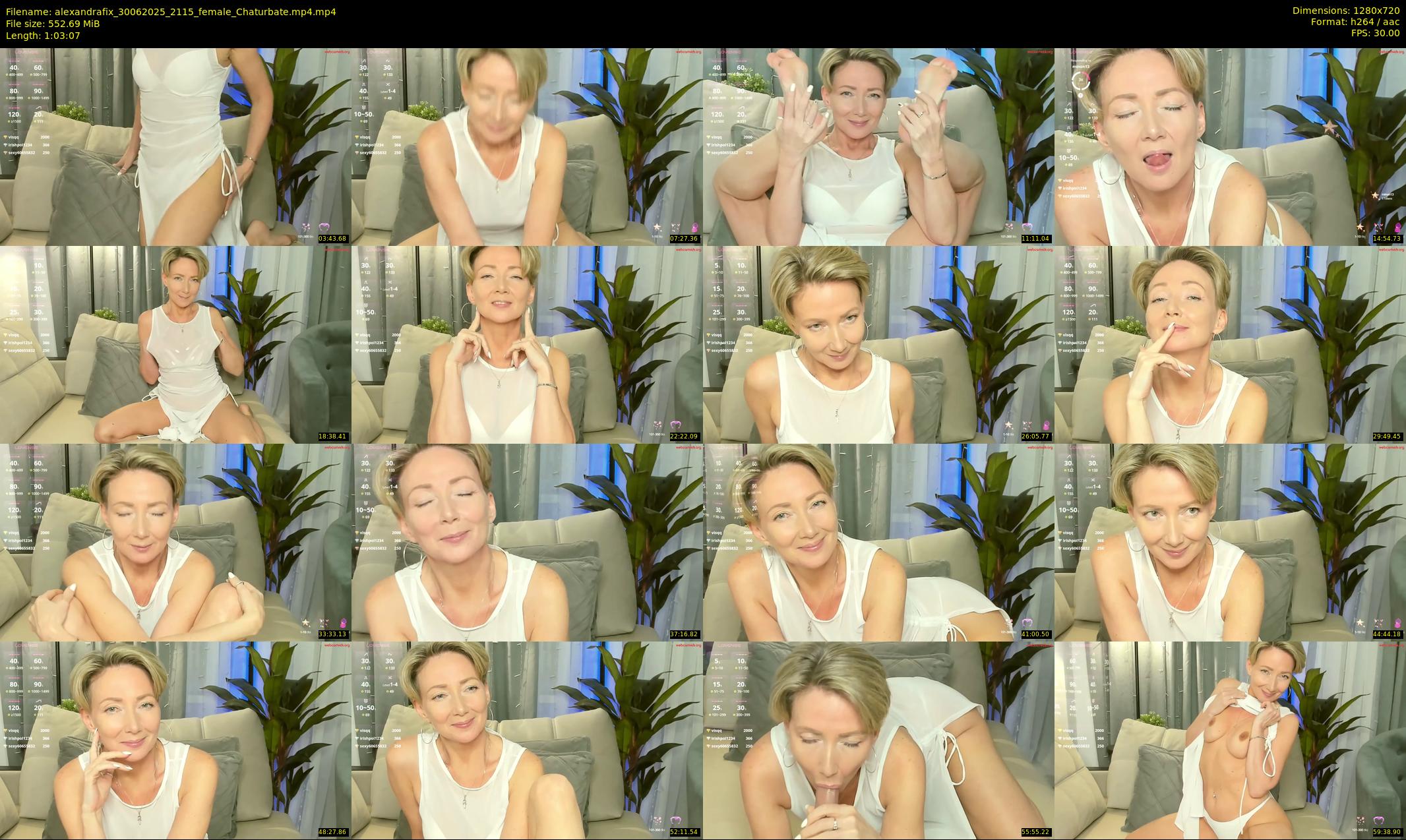 alexandrafix — 64 minute Chaturbate female cam show recording, 720p, Jun 30, 2025