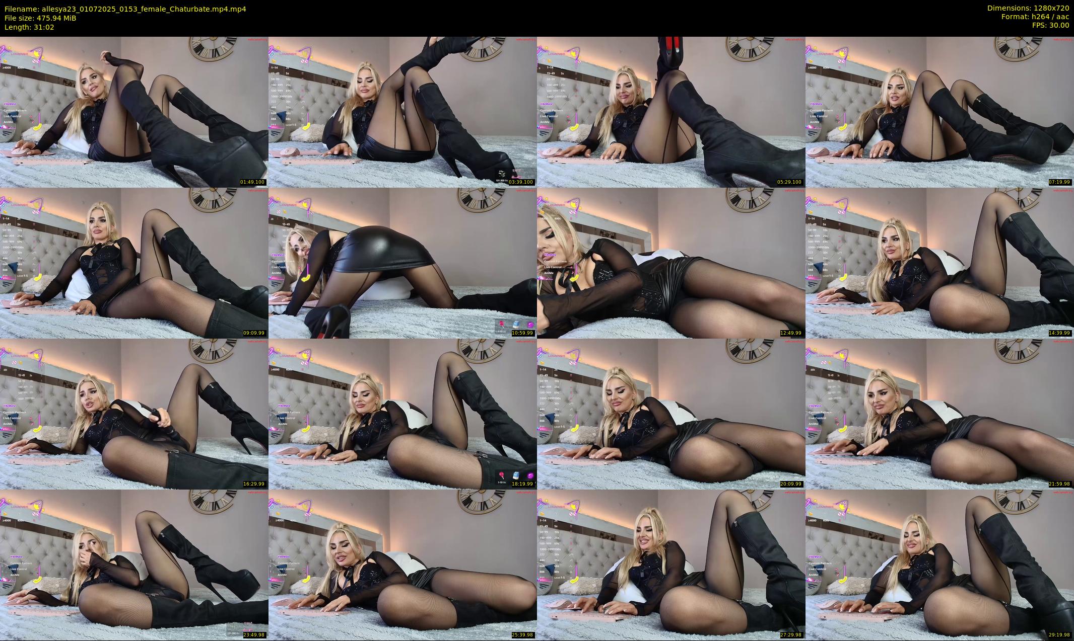 allesya23 — 32 minute Chaturbate female cam show recording, 720p, Jul 1, 2025
