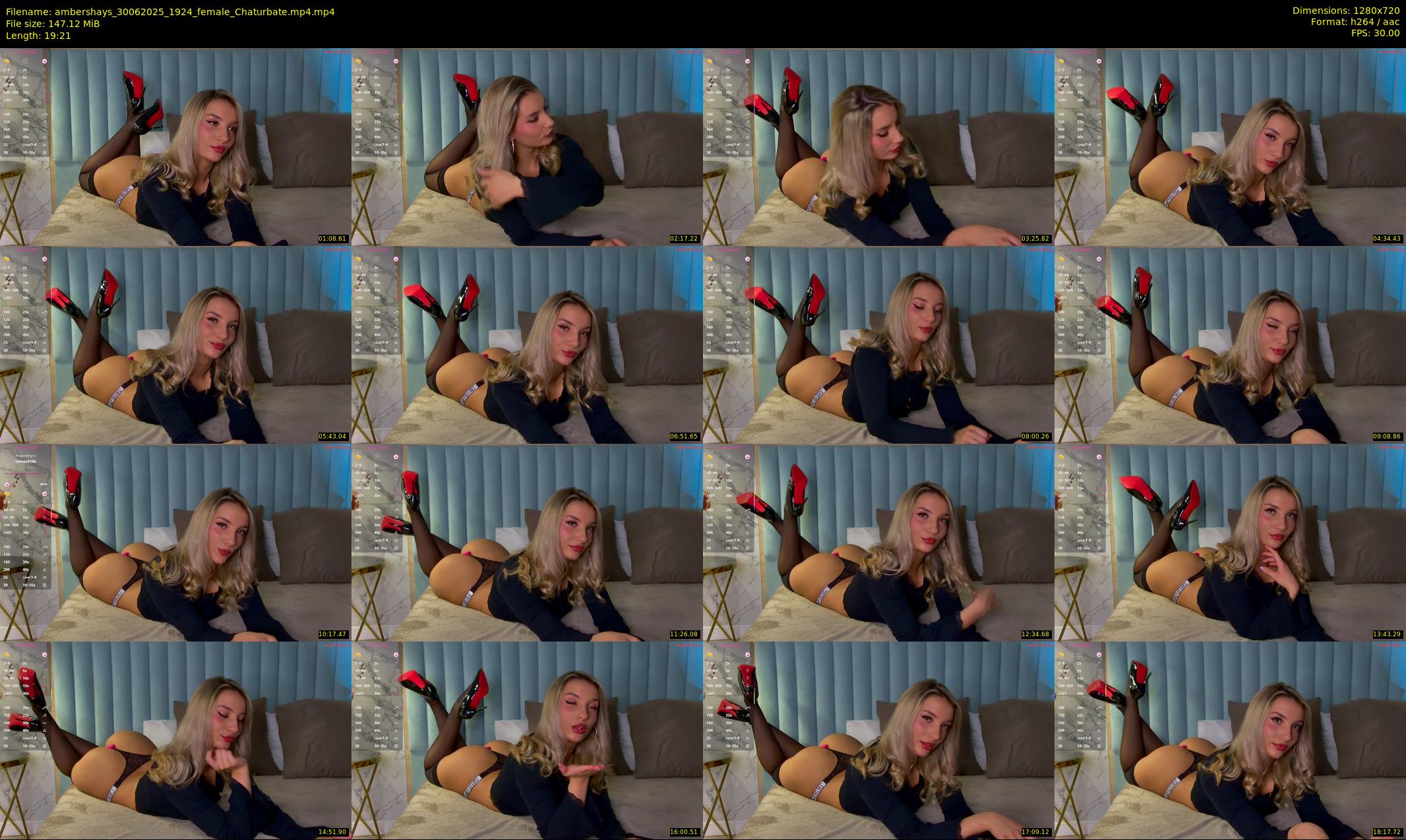 ambershays — 20 minute Chaturbate female cam show recording, 720p, Jun 30, 2025