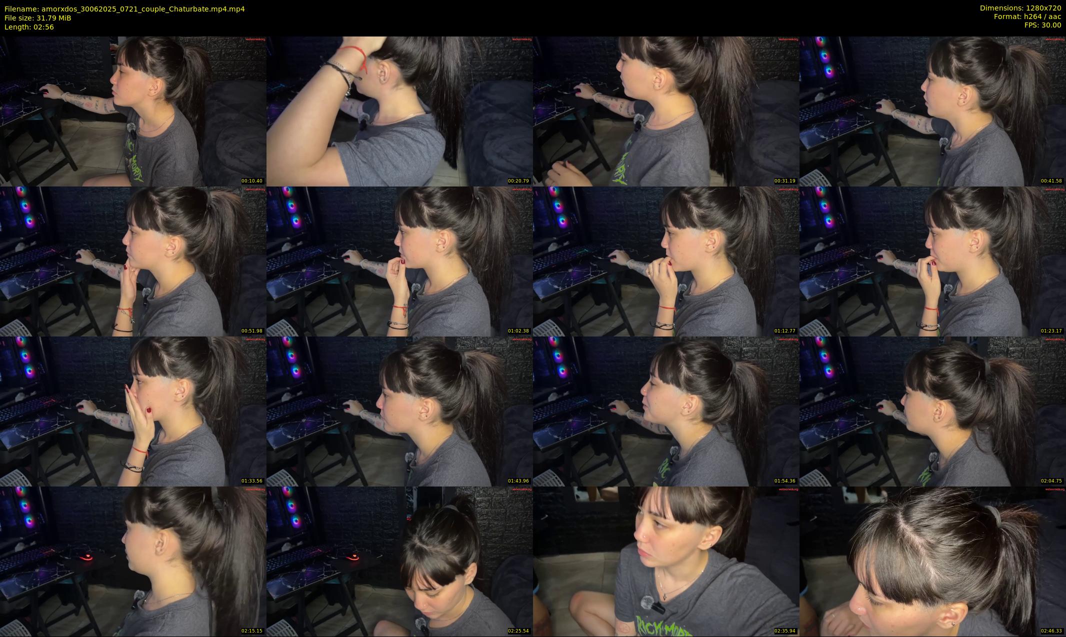 amorxdos — 3 minute Chaturbate couple cam show recording, 720p, Jun 30, 2025