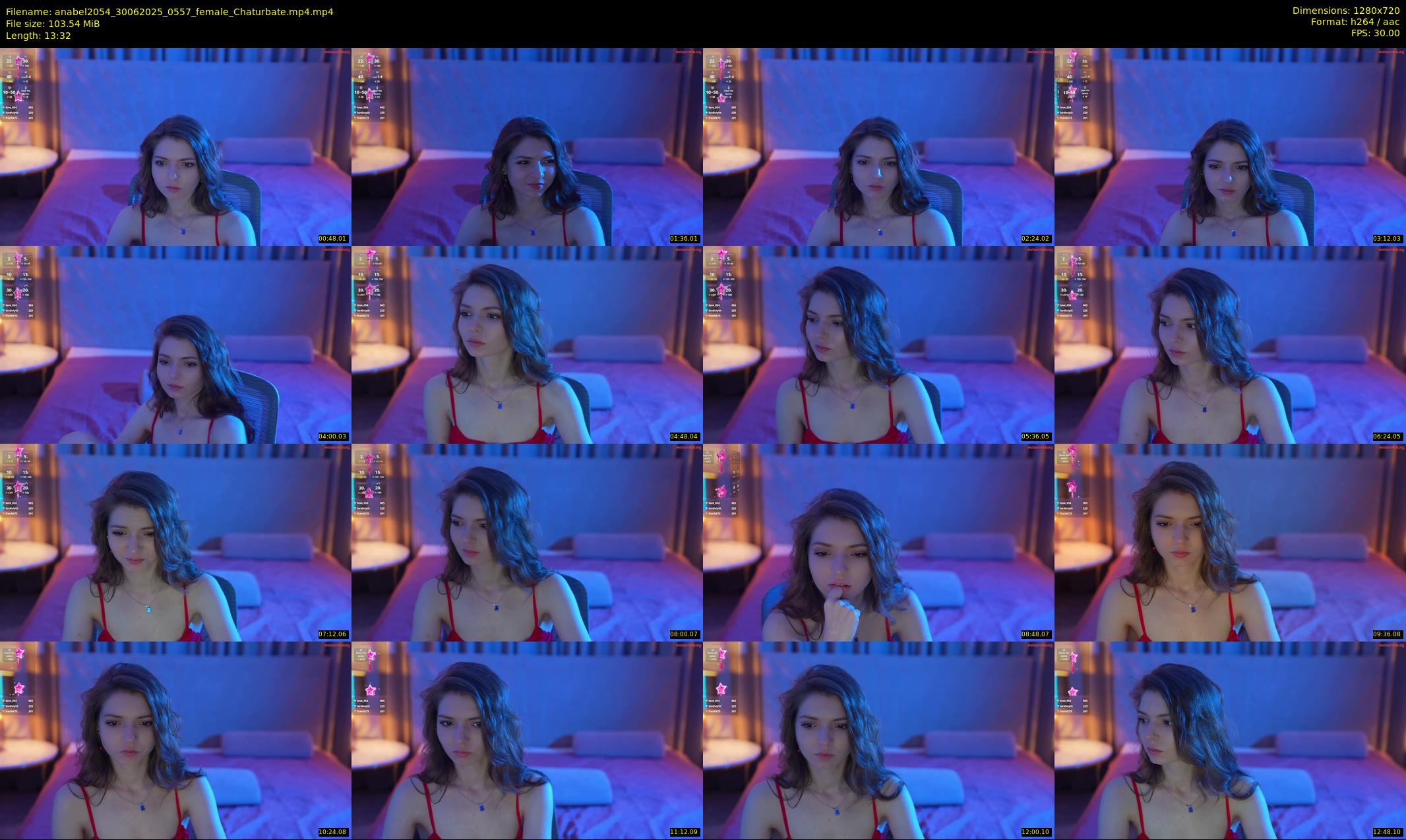 anabel2054 — 14 minute Chaturbate female cam show recording, 720p, Jun 30, 2025
