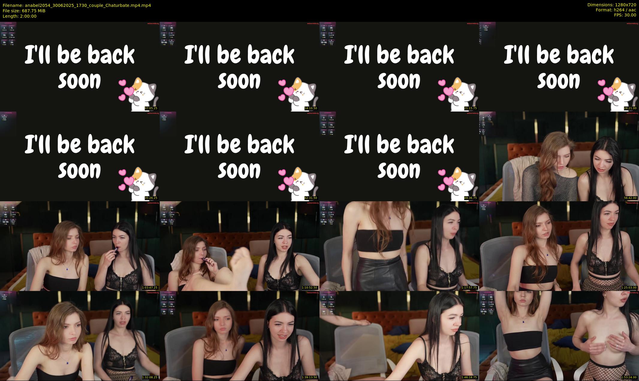anabel2054 — 120 minute Chaturbate female cam show recording, 720p, Jun 30, 2025