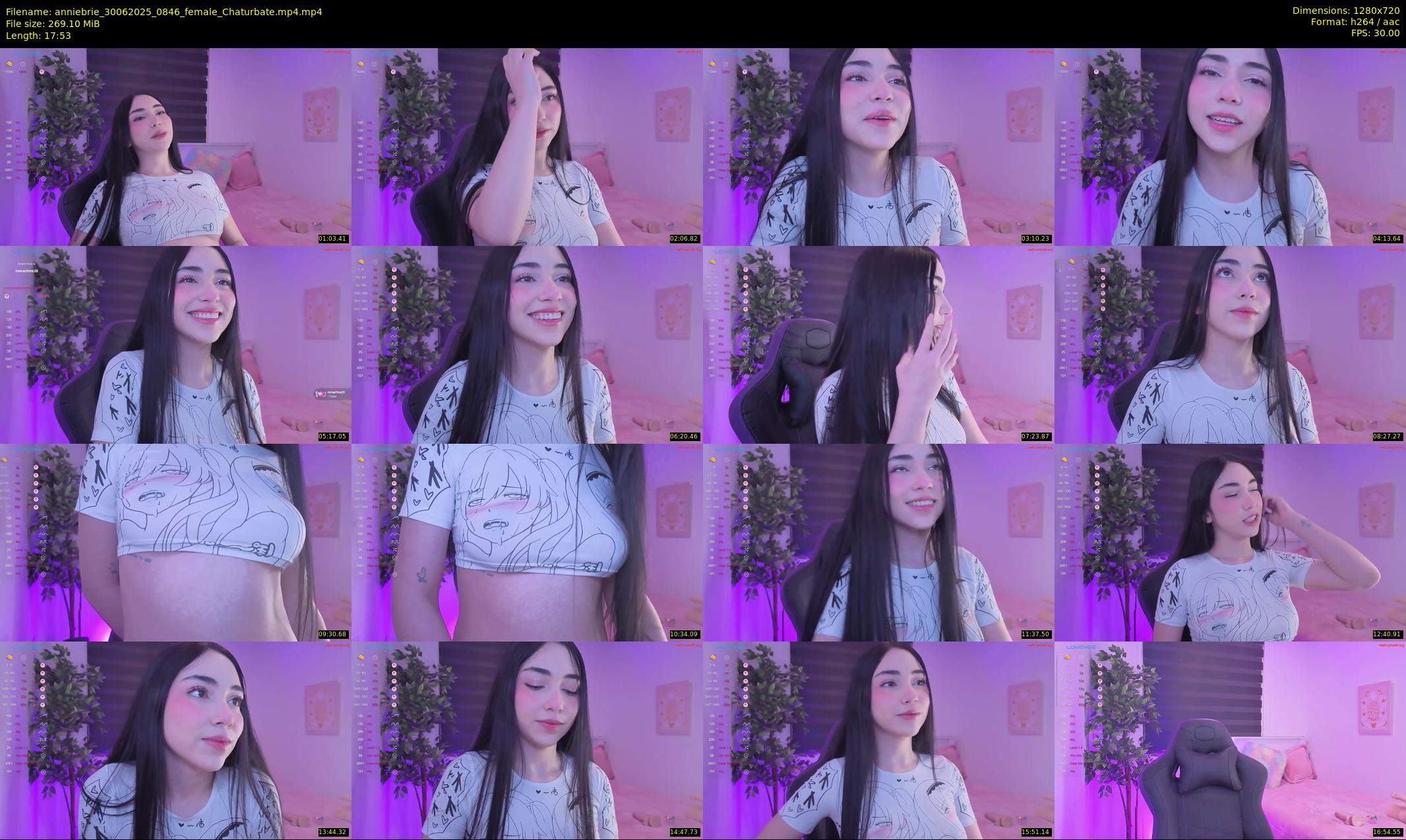 anniebrie — 18 minute Chaturbate female cam show recording, 720p, Jun 30, 2025