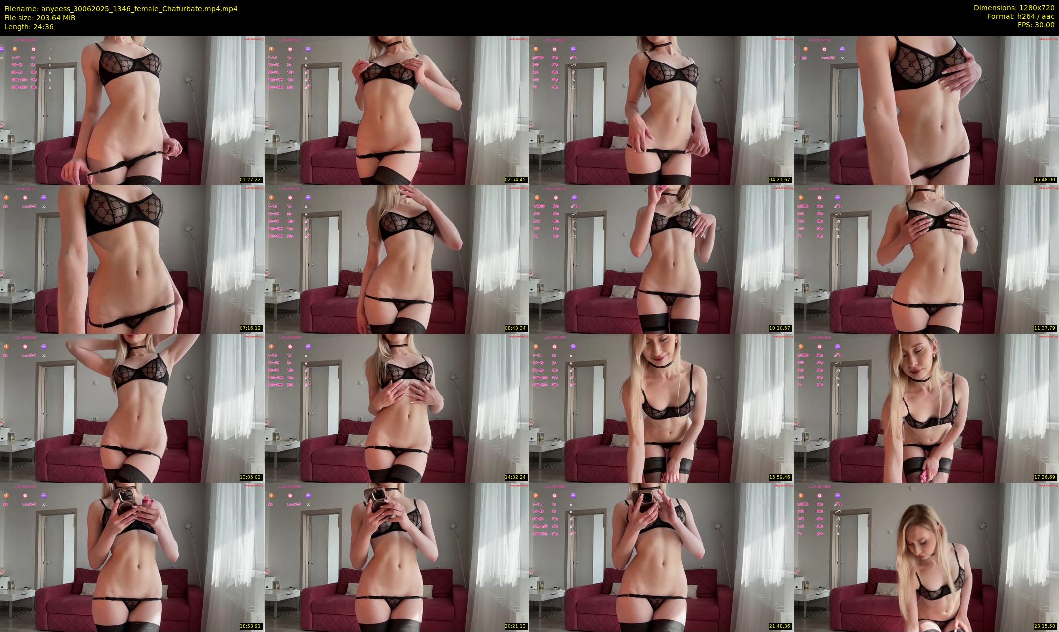 anyeess — 25 minute Chaturbate female cam show recording, 720p, Jun 30, 2025
