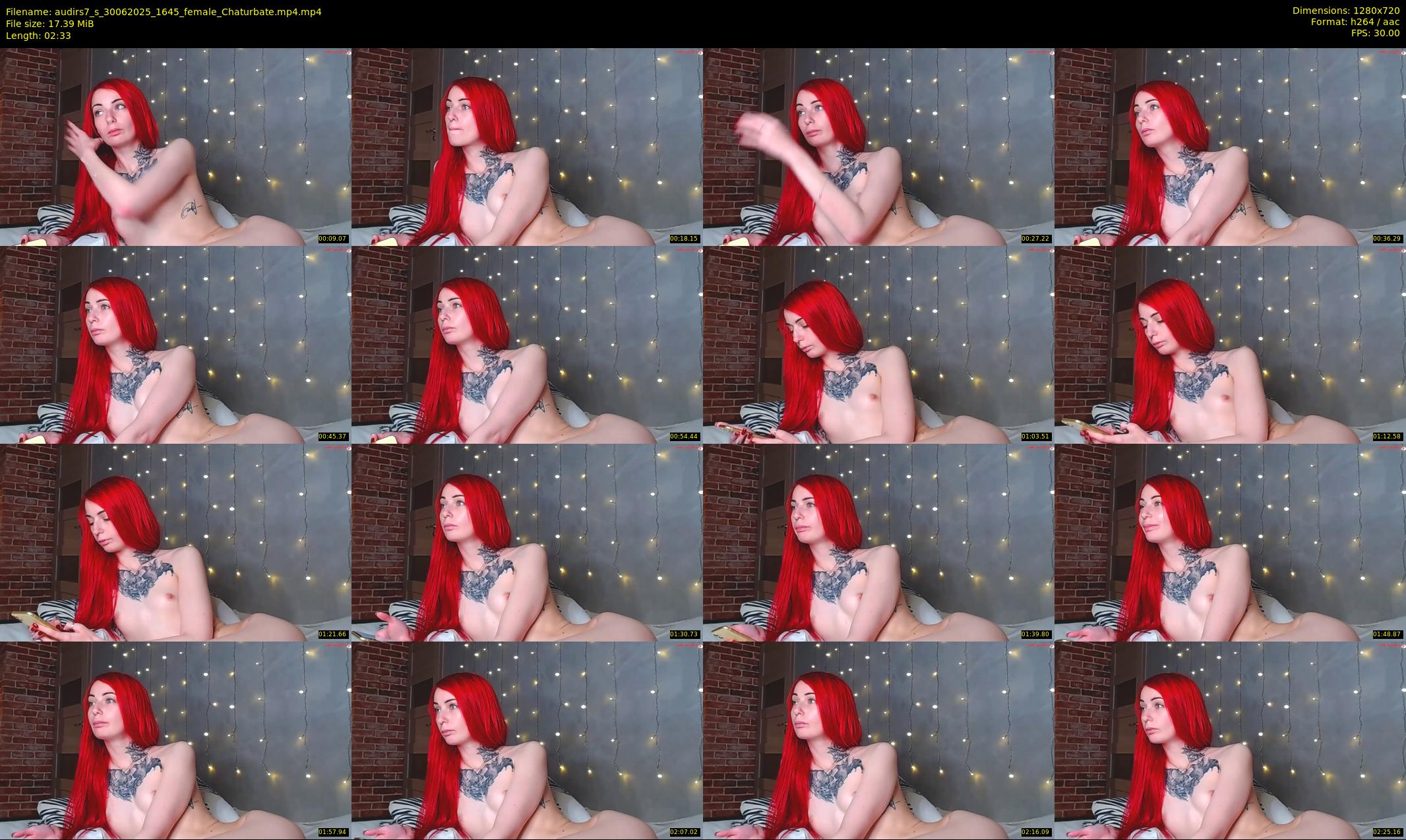 audirs7_s — 3 minute Chaturbate female cam show recording, 720p, Jun 30, 2025