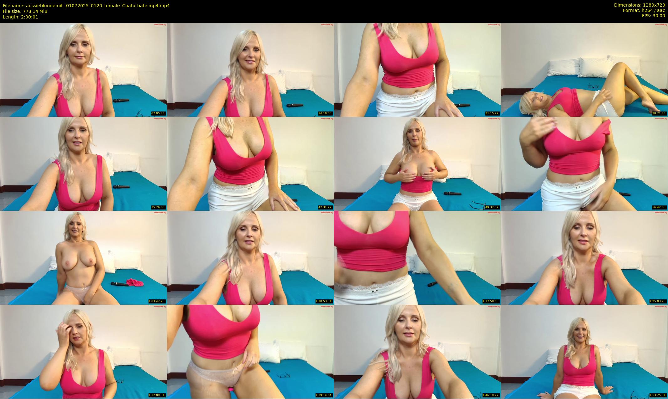 aussieblondemilf — 121 minute Chaturbate female cam show recording, 720p, Jul 1, 2025