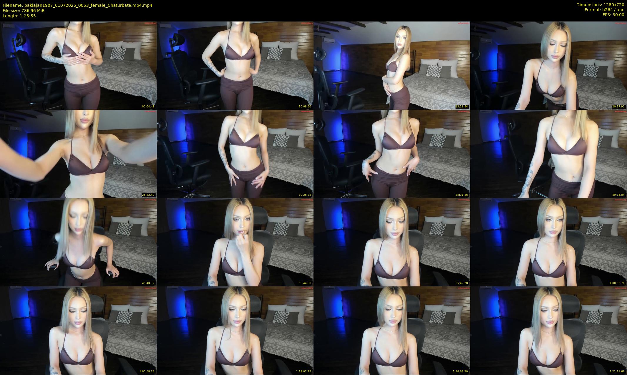 baklajan1907 — 86 minute Chaturbate female cam show recording, 720p, Jul 1, 2025