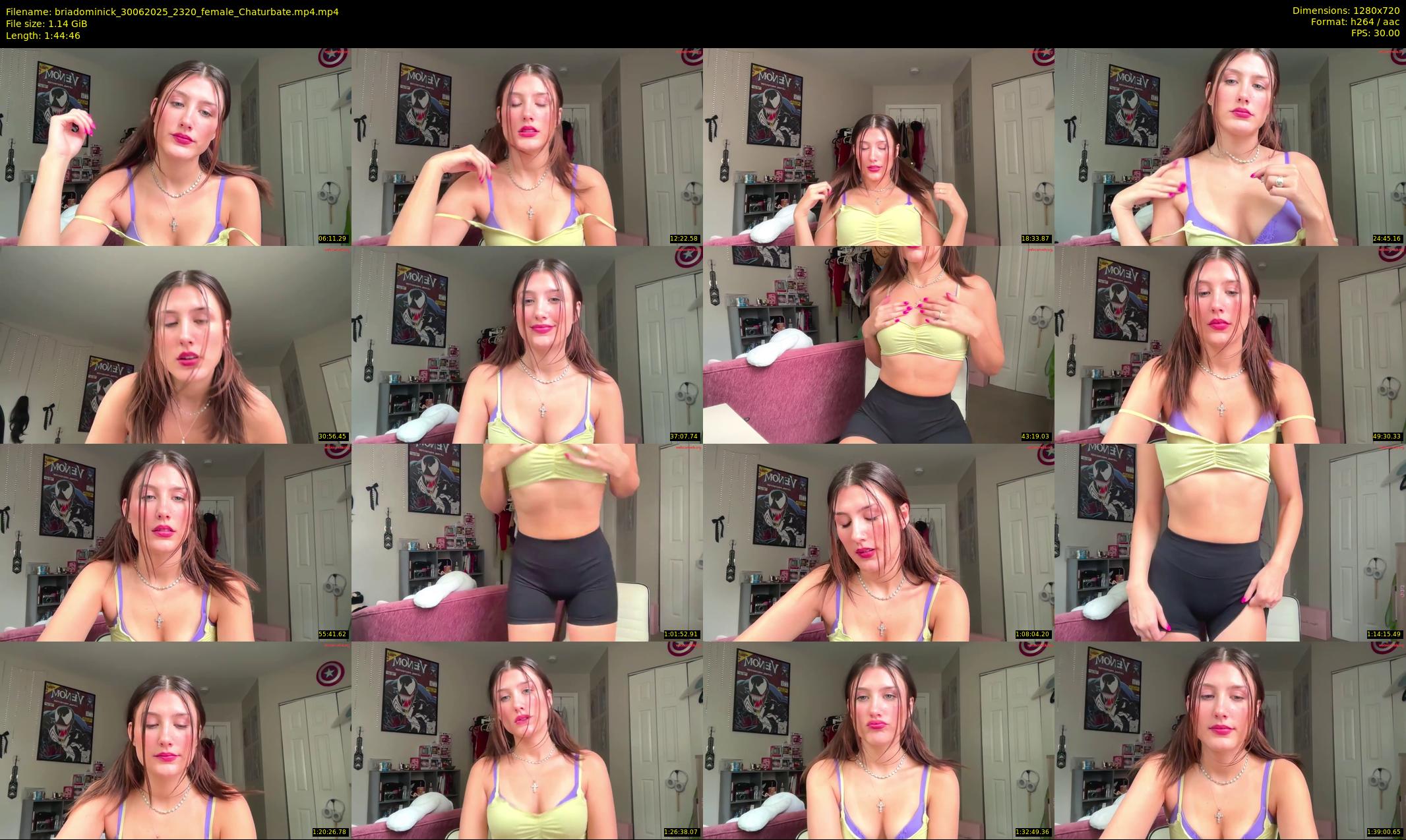briadominick — 105 minute Chaturbate couple cam show recording, 720p, Jun 30, 2025