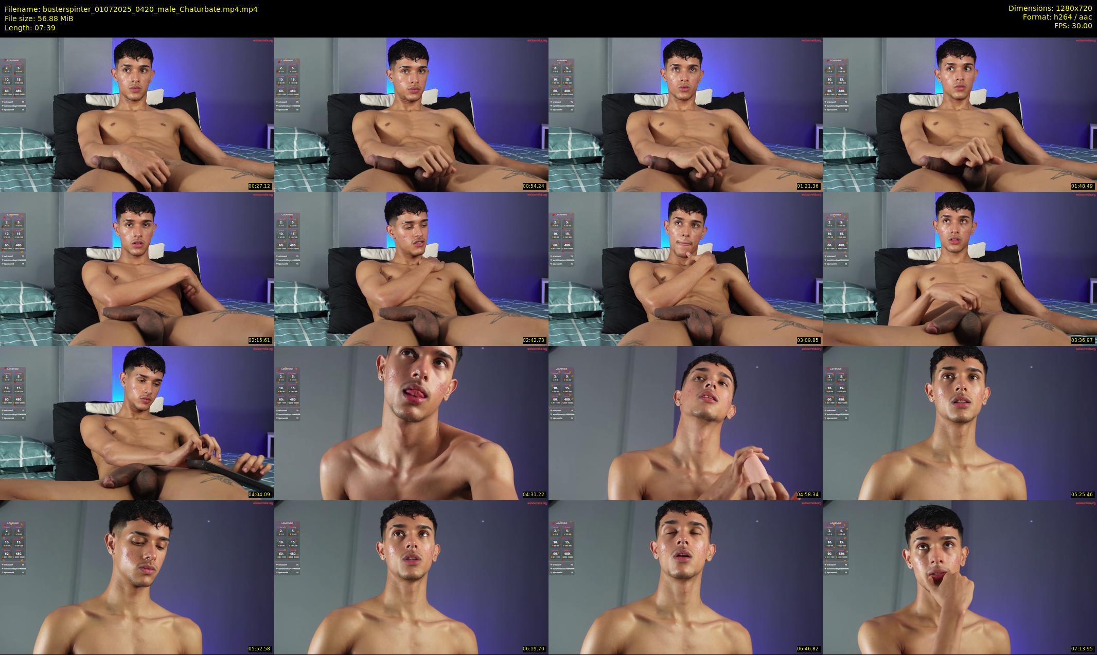 busterspinter — 8 minute Chaturbate male cam show recording, 720p, Jul 1, 2025