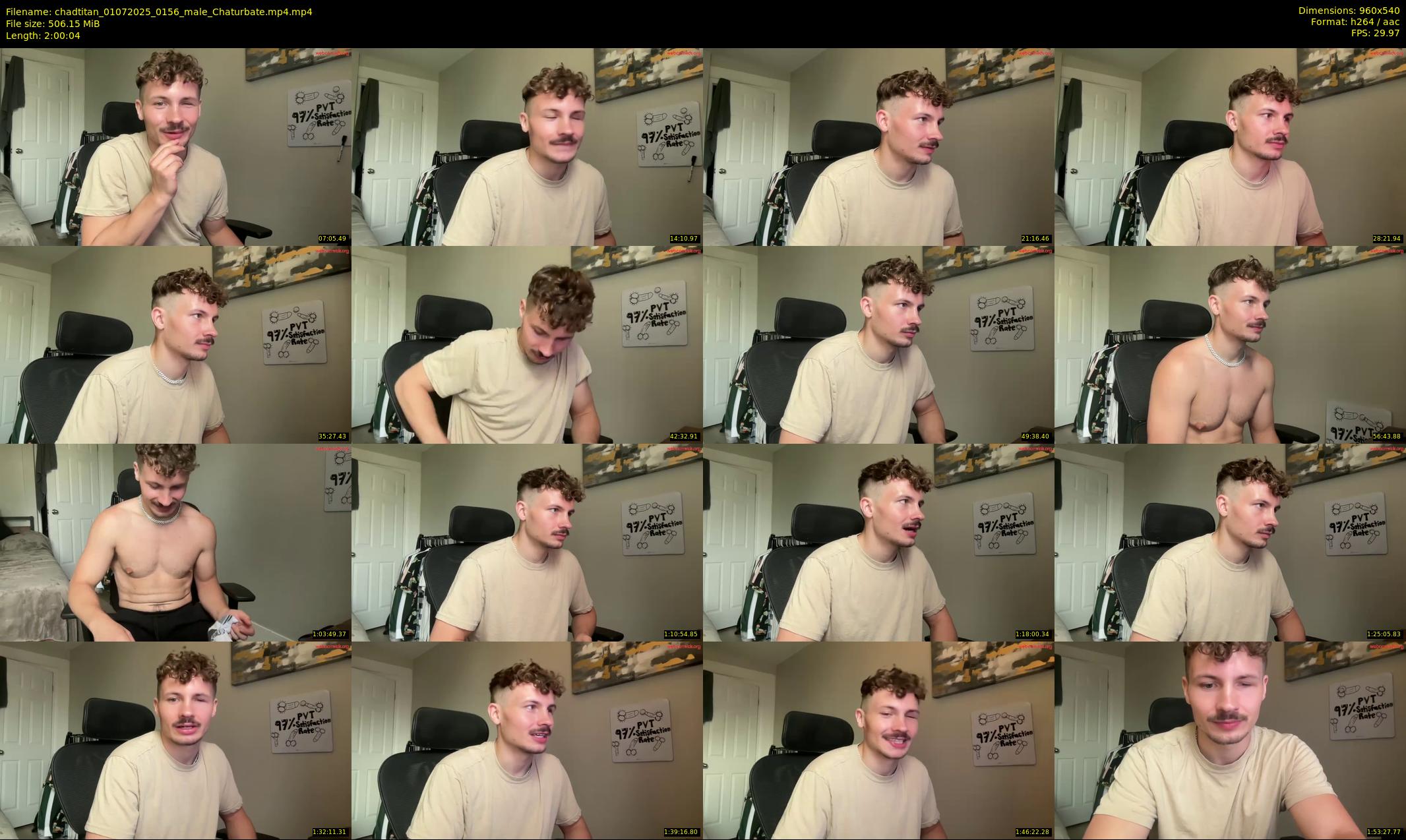 chadtitan — 121 minute Chaturbate male cam show recording, 480p, Jul 1, 2025
