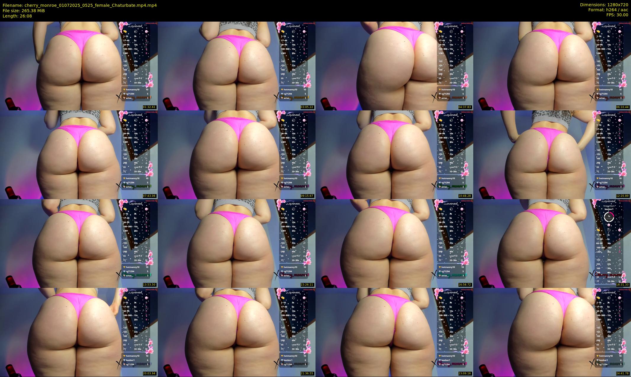 cherry_monroe — 27 minute Chaturbate female cam show recording, 720p, Jul 1, 2025