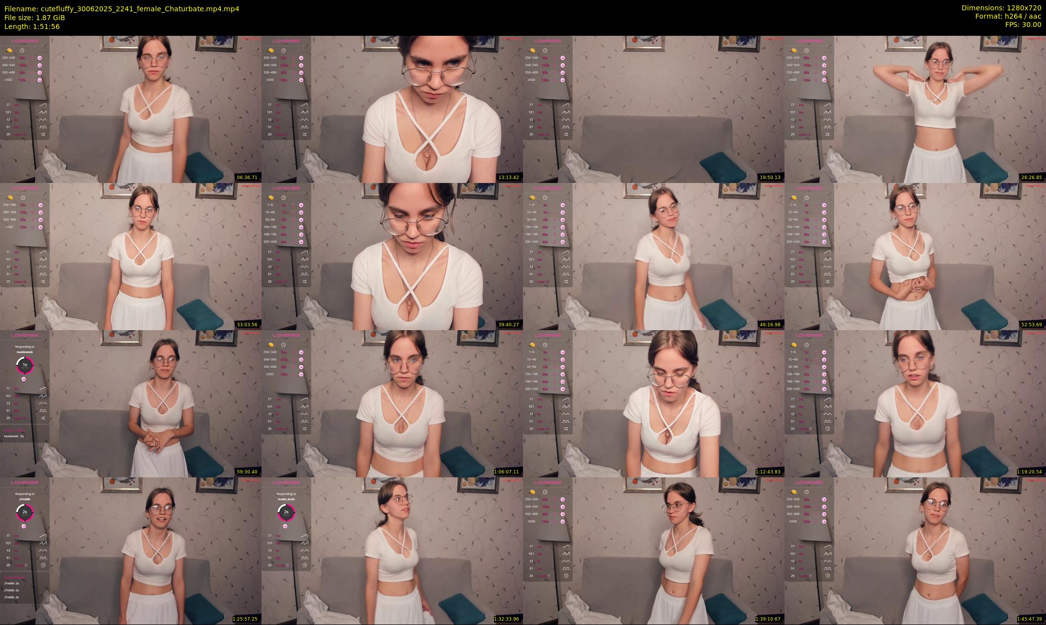 cutefluffy — 112 minute Chaturbate female cam show recording, 720p, Jun 30, 2025