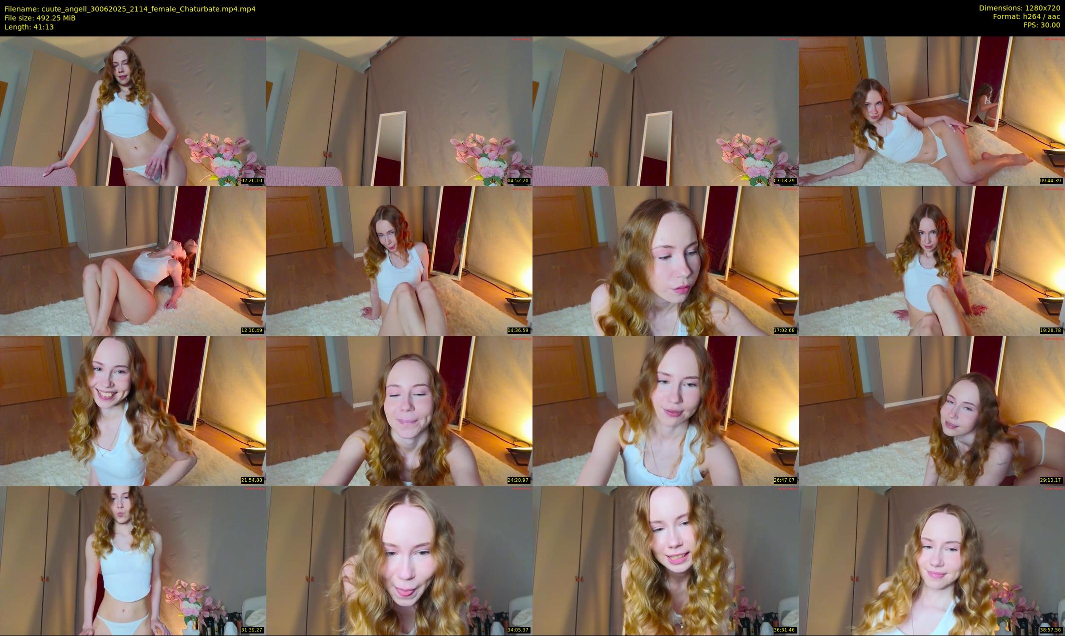 cuute_angell — 42 minute Chaturbate female cam show recording, 720p, Jun 30, 2025