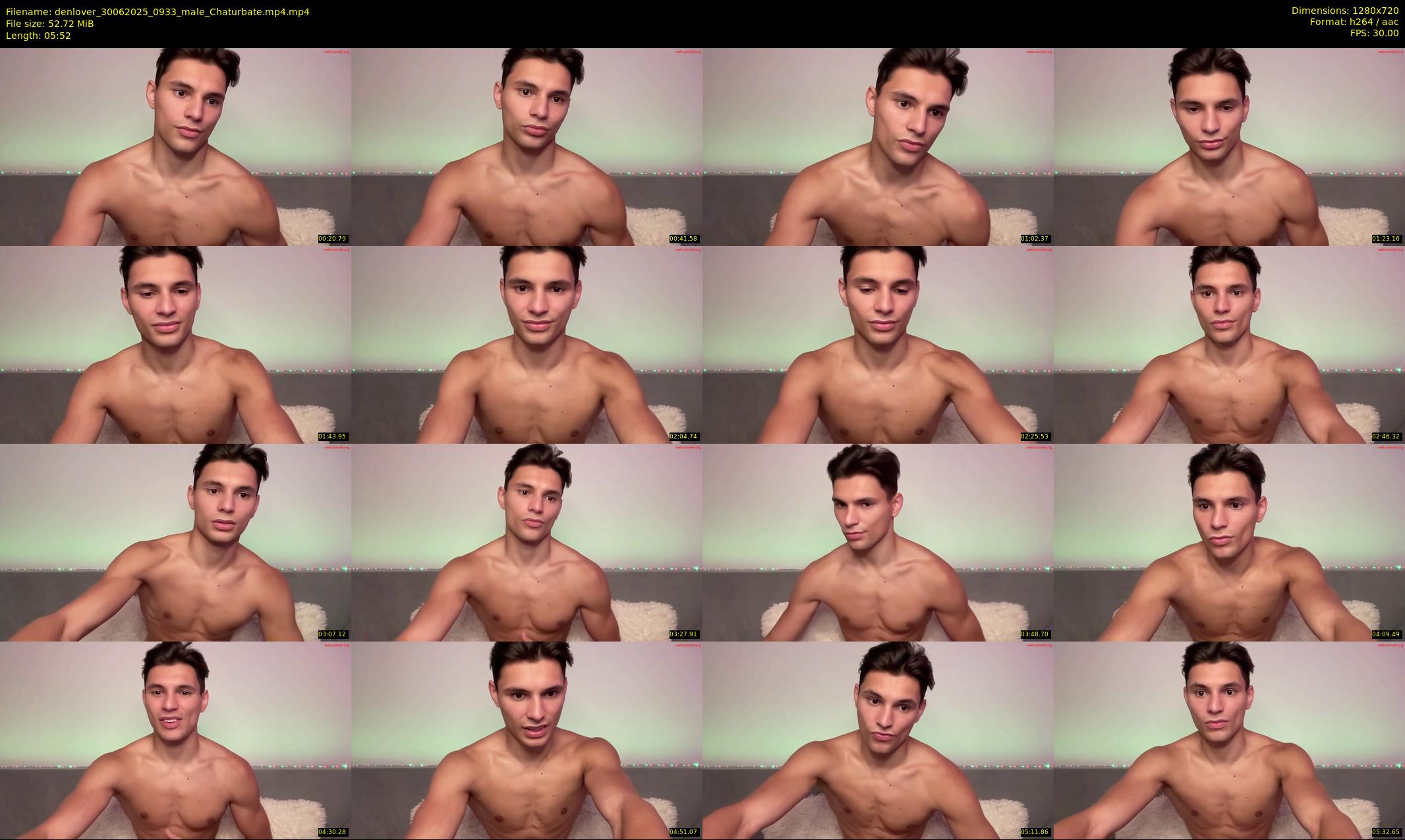 denlover — 6 minute Chaturbate male cam show recording, 720p, Jun 30, 2025