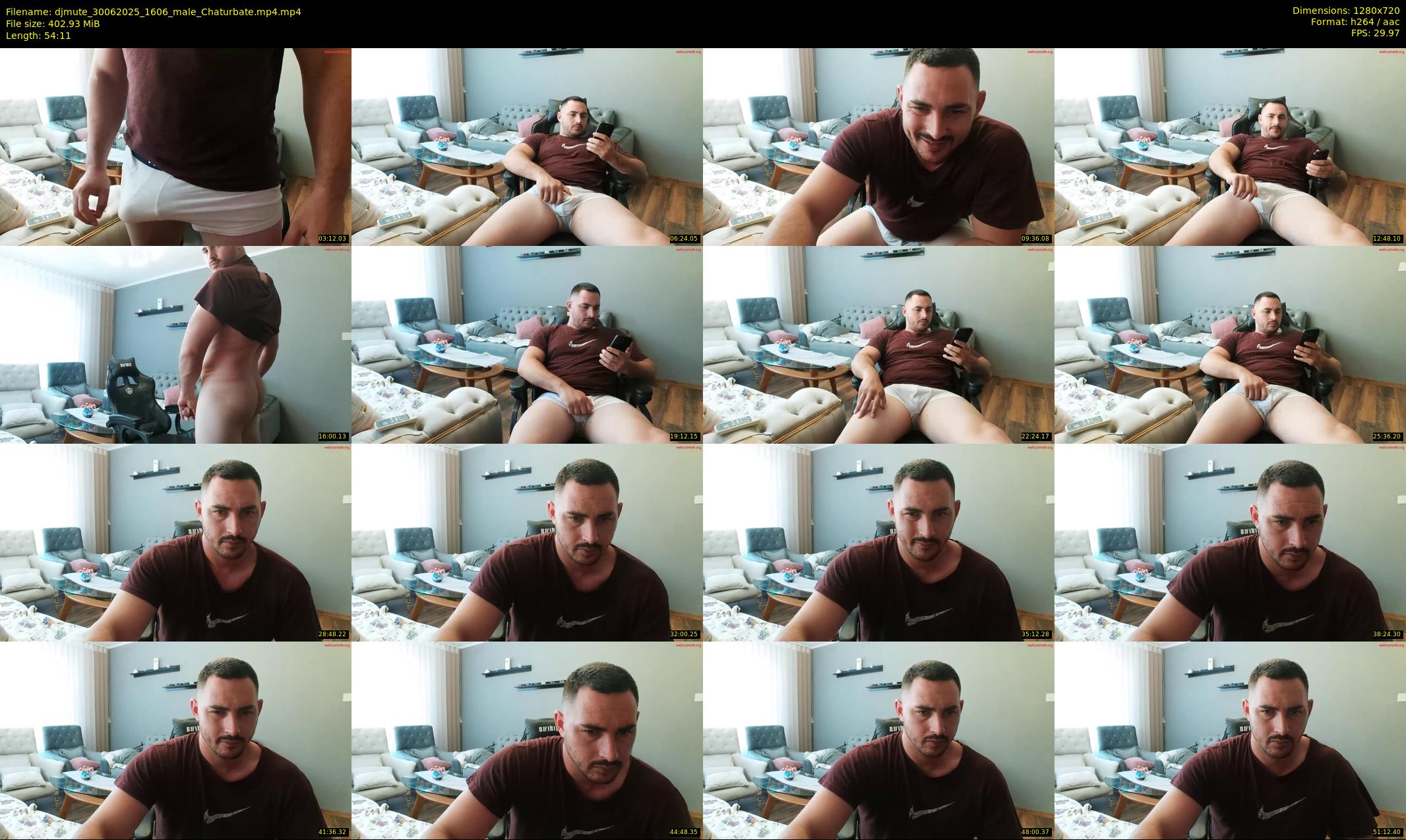 djmute — 55 minute Chaturbate male cam show recording, 720p, Jun 30, 2025