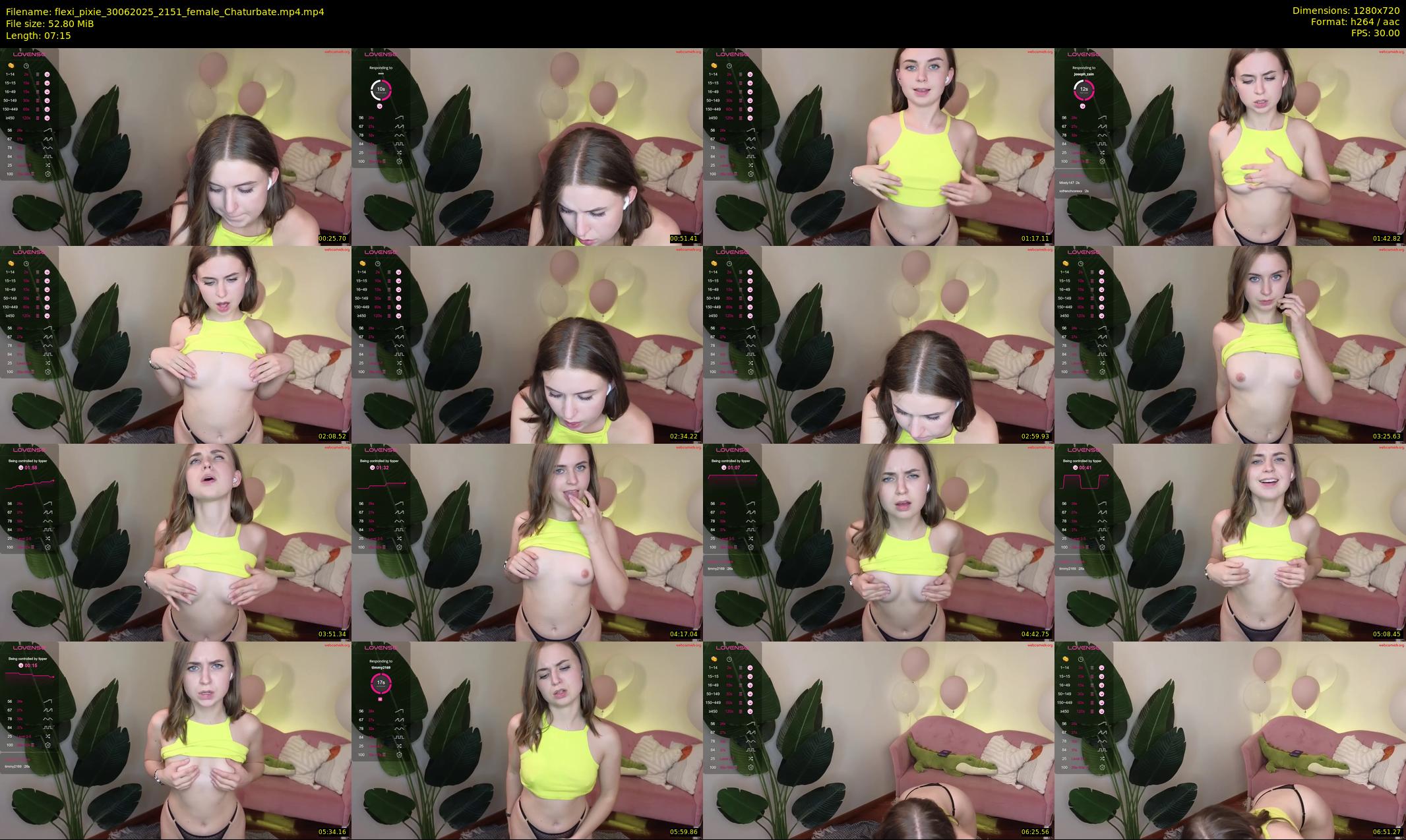 flexi_pixie — 8 minute Chaturbate female cam show recording, 720p, Jun 30, 2025