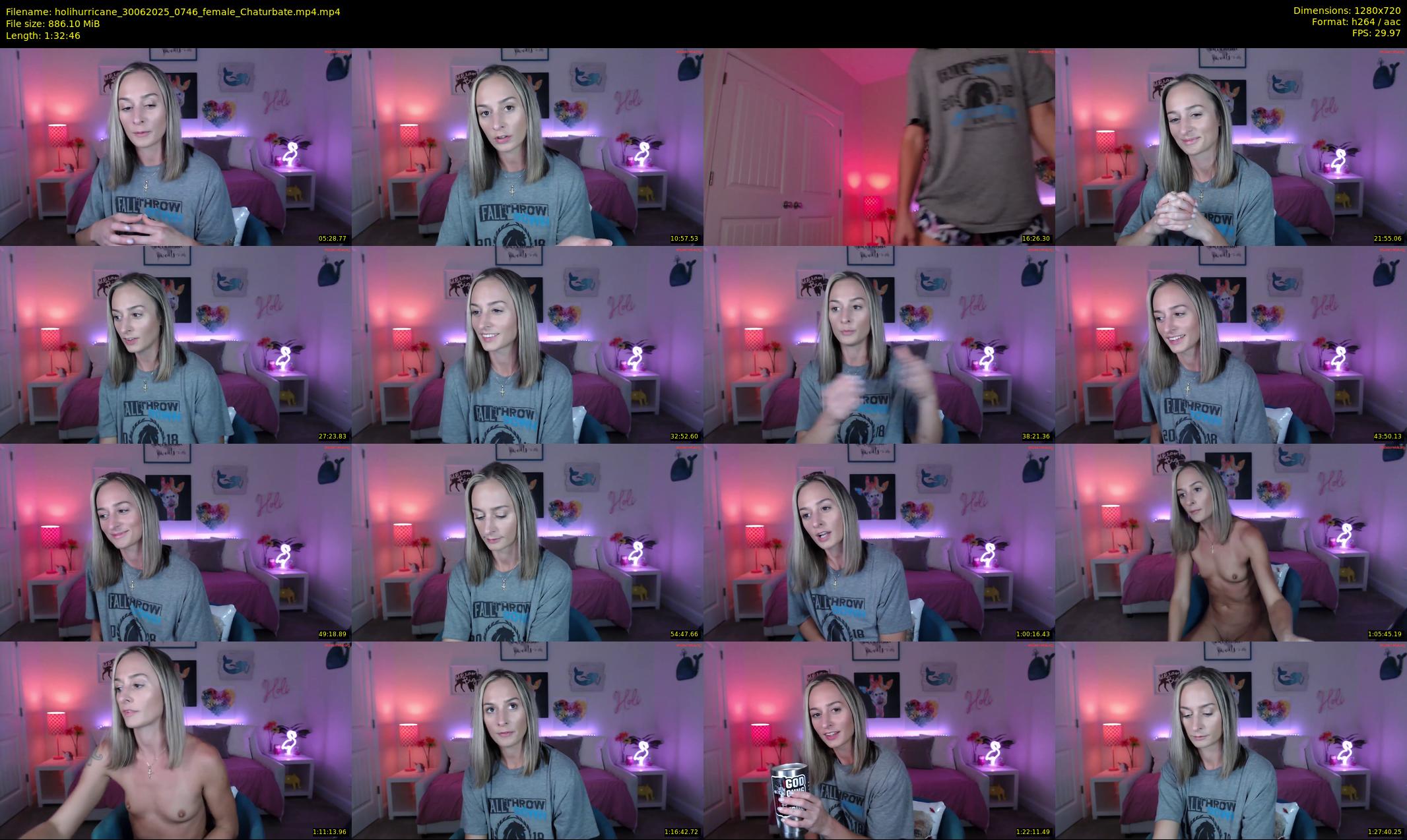 holihurricane — 93 minute Chaturbate female cam show recording, 720p, Jun 30, 2025