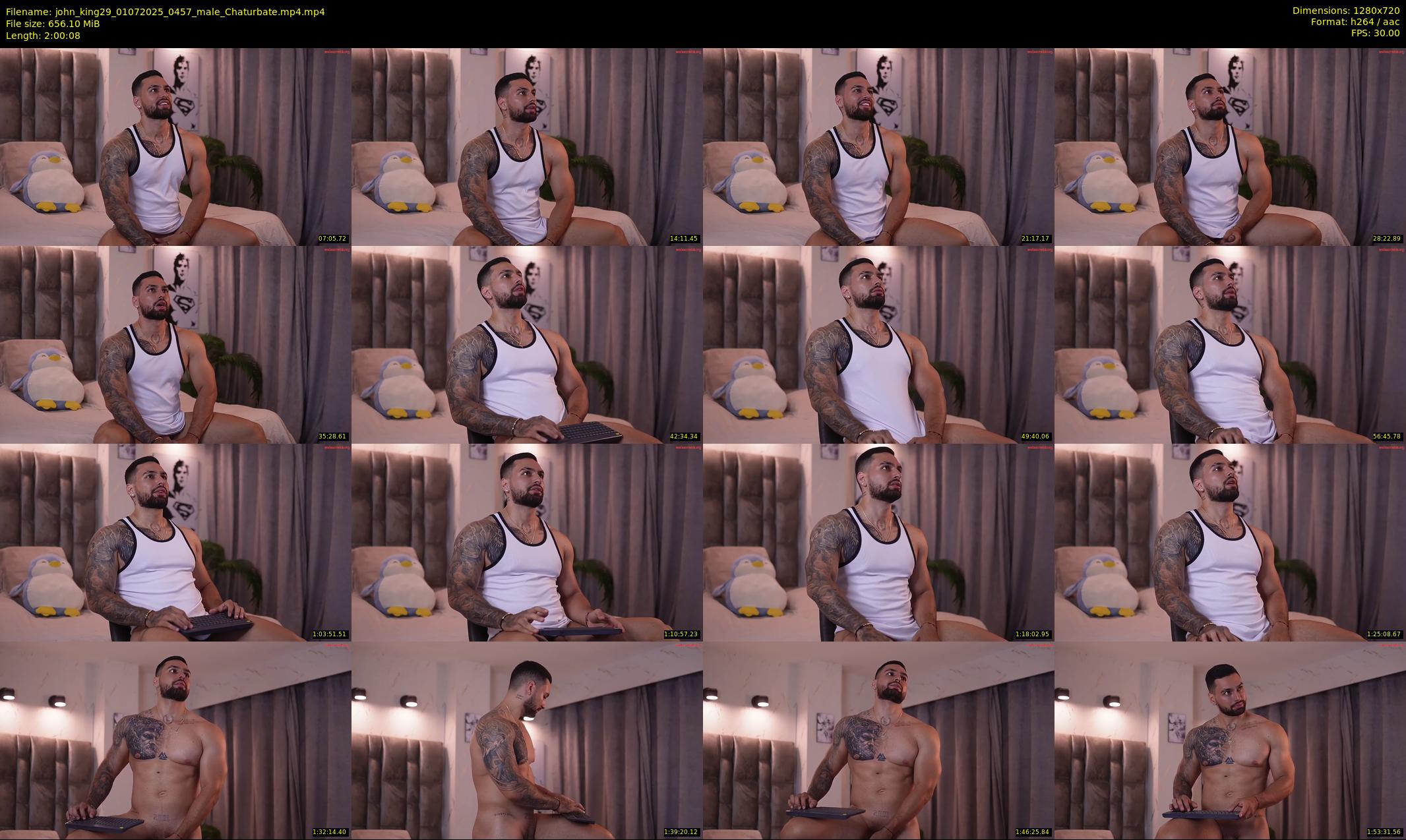 john_king29 — 121 minute Chaturbate male cam show recording, 720p, Jul 1, 2025