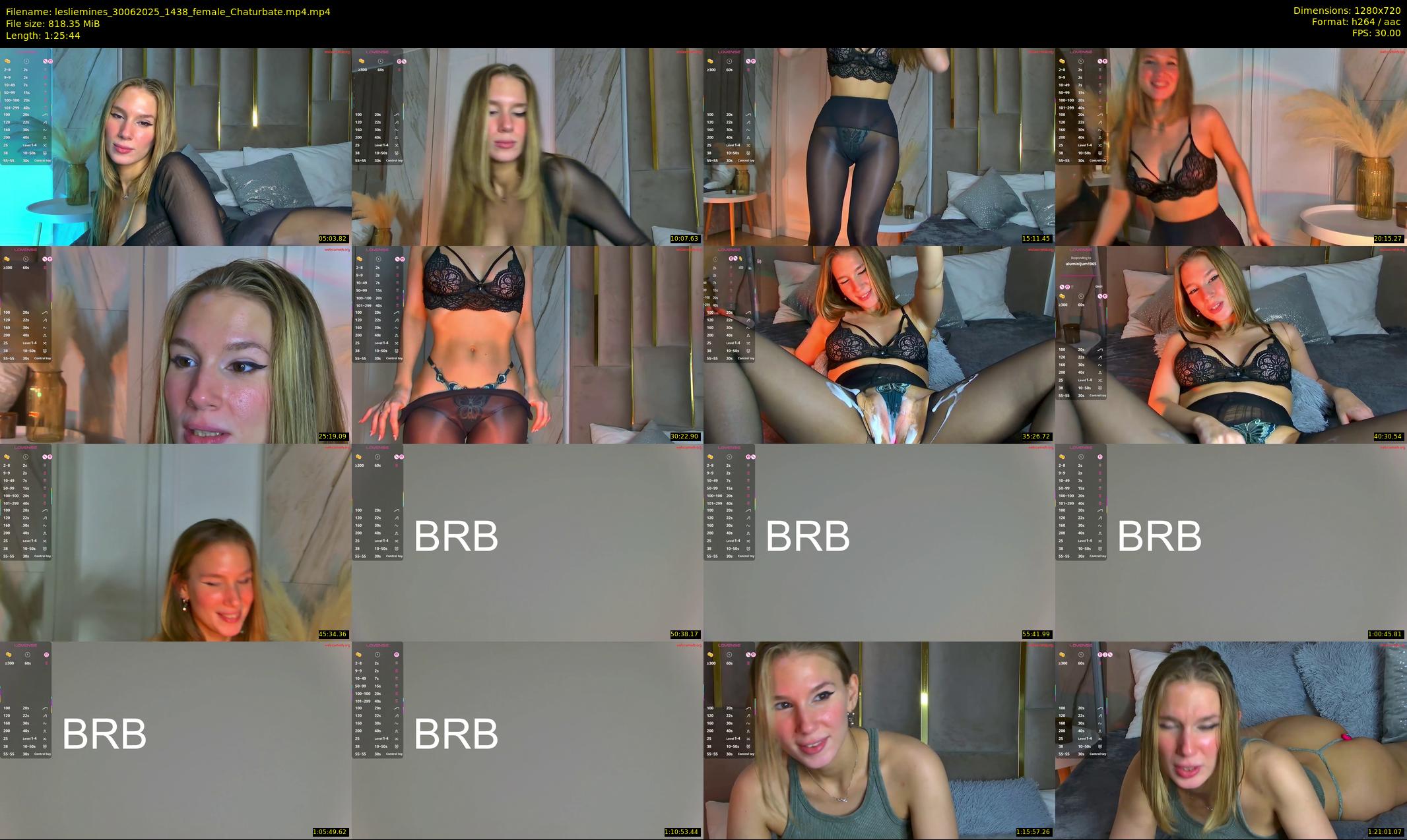 lesliemines — 86 minute Chaturbate female cam show recording, 720p, Jun 30, 2025