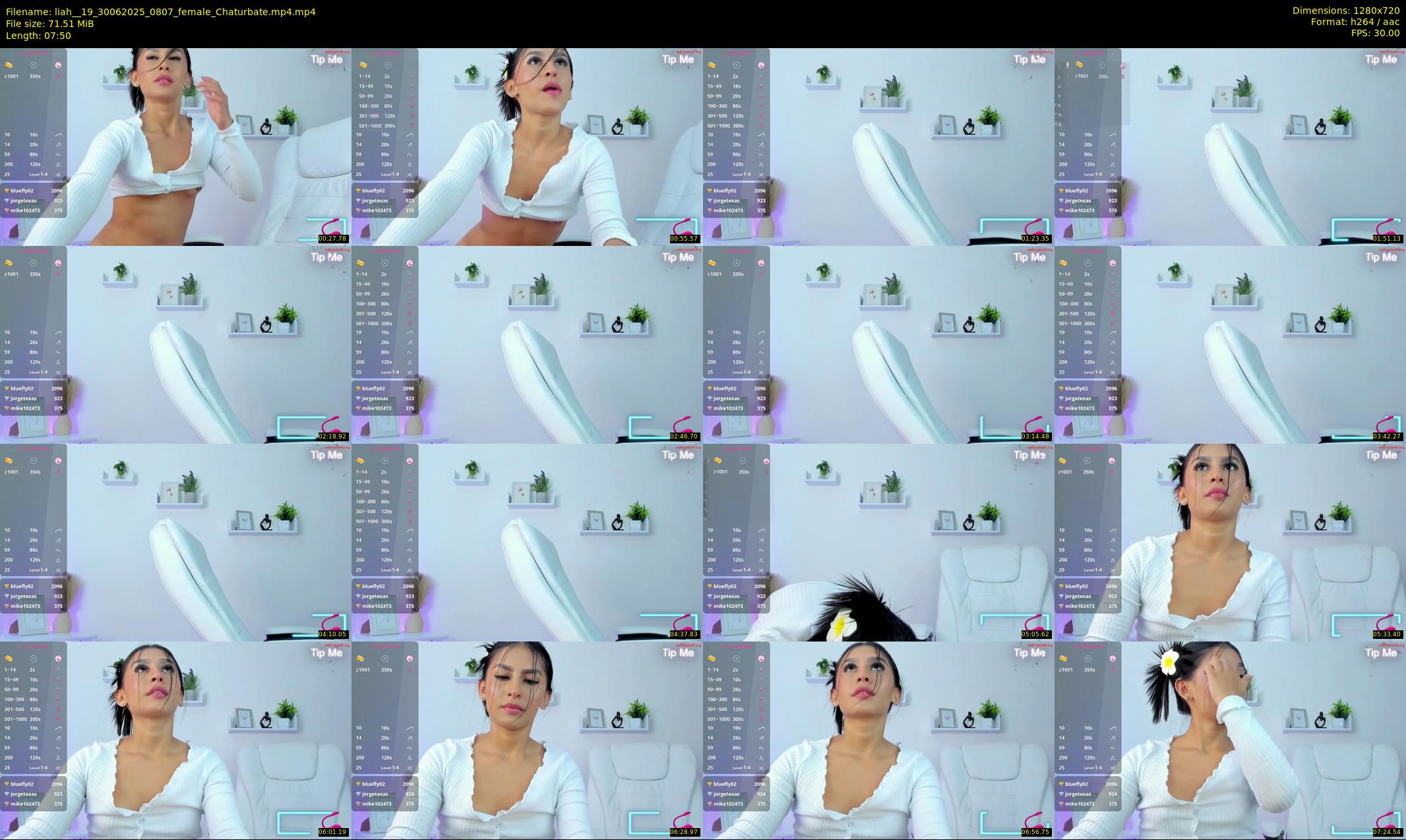 liah__19 — 8 minute Chaturbate female cam show recording, 720p, Jun 30, 2025