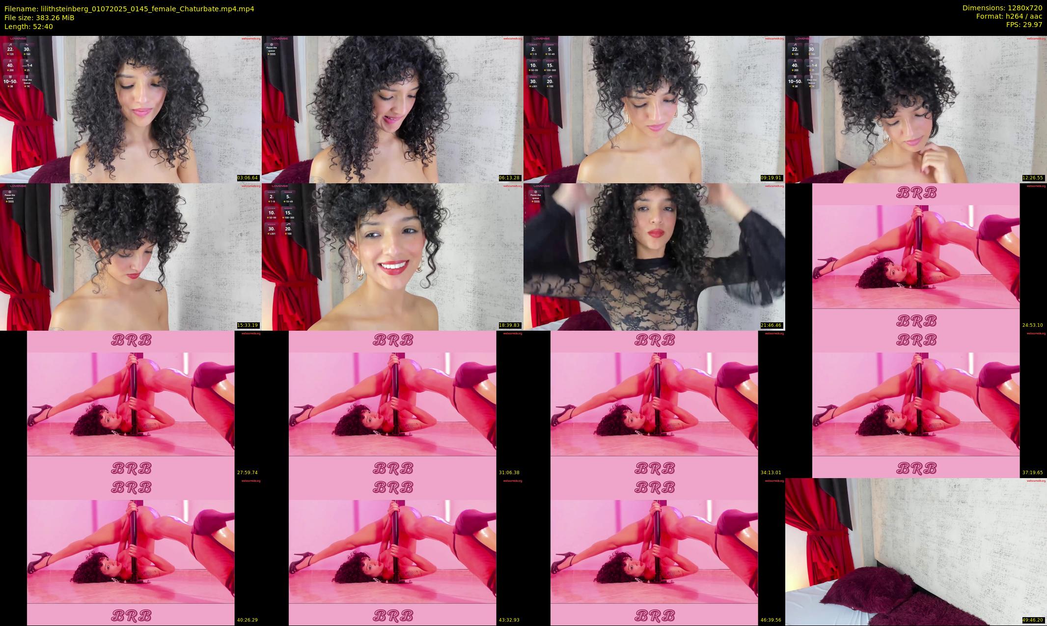 lilithsteinberg — 53 minute Chaturbate female cam show recording, 720p, Jul 1, 2025