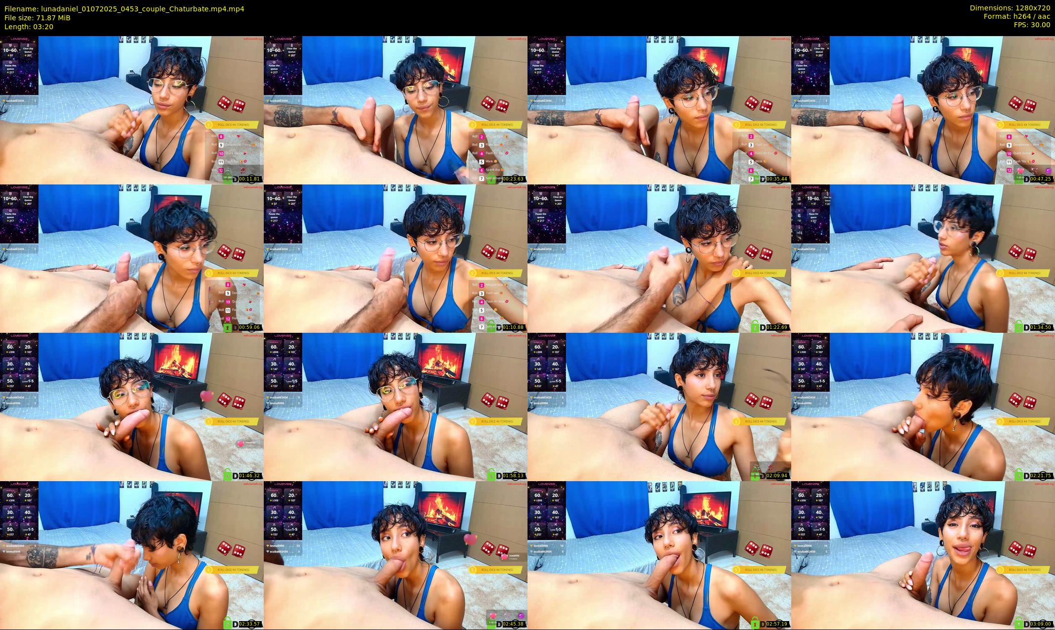 lunadaniel — 4 minute Chaturbate couple cam show recording, 720p, Jul 1, 2025