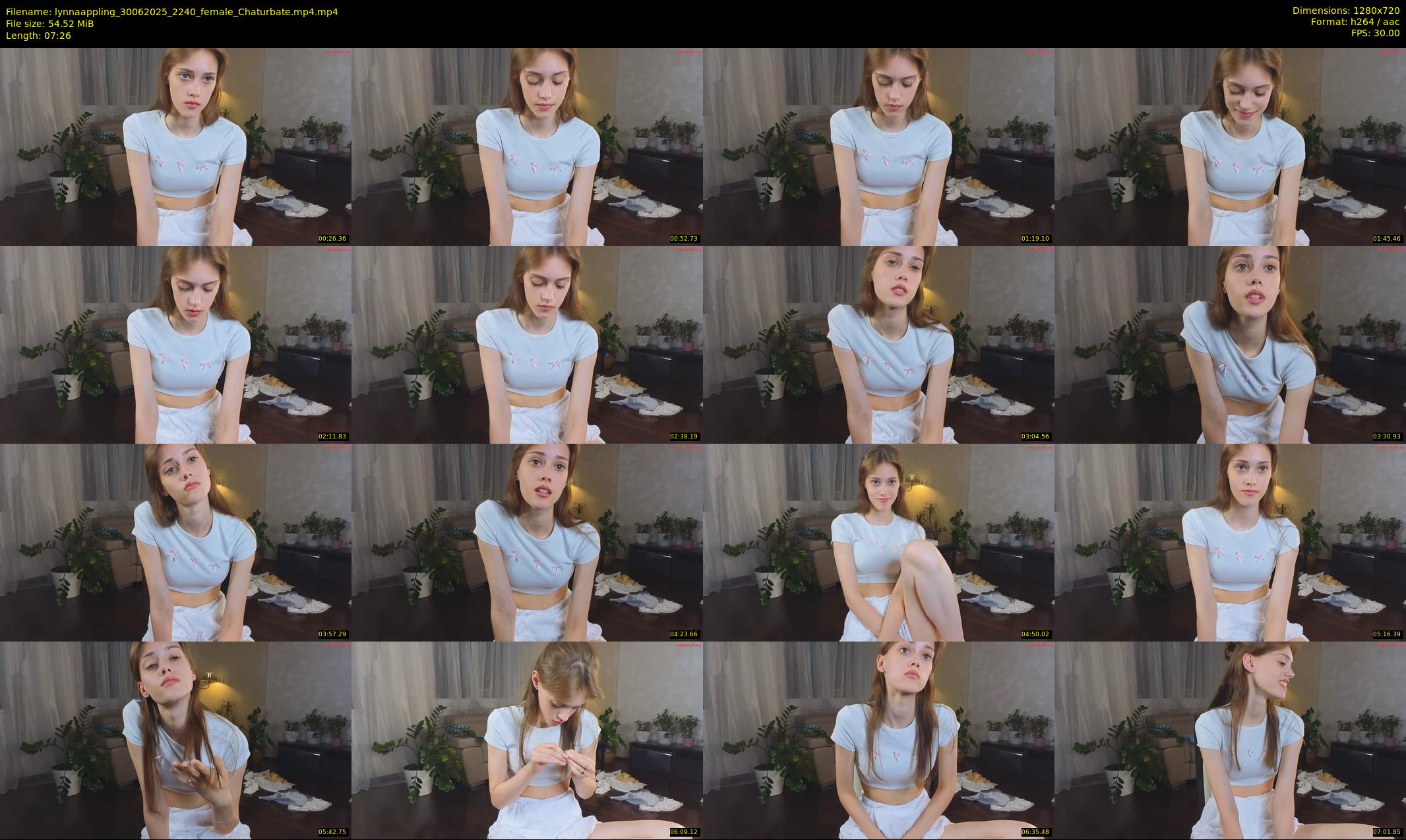 lynnaappling — 8 minute Chaturbate female cam show recording, 720p, Jun 30, 2025