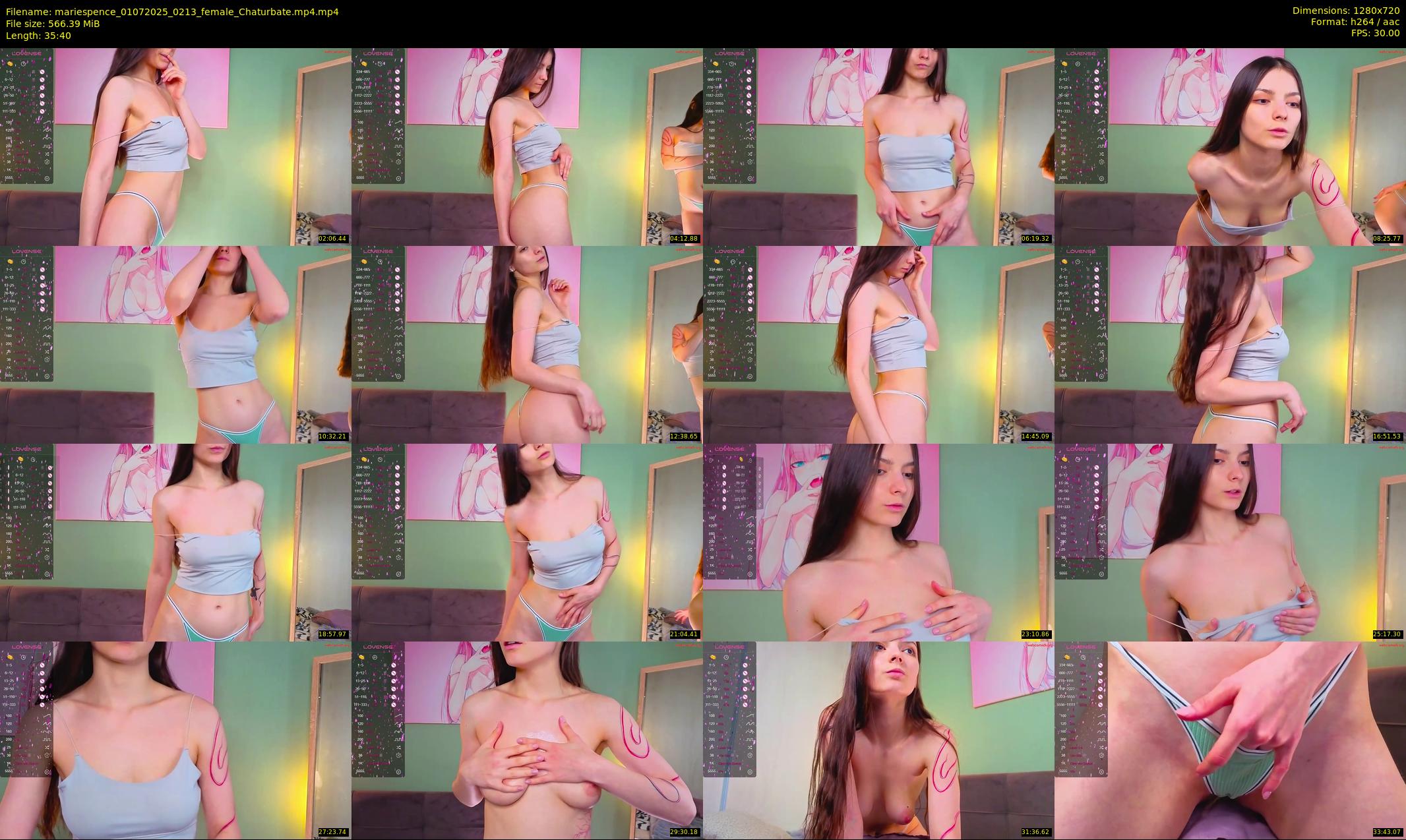 mariespence — 36 minute Chaturbate female cam show recording, 720p, Jul 1, 2025