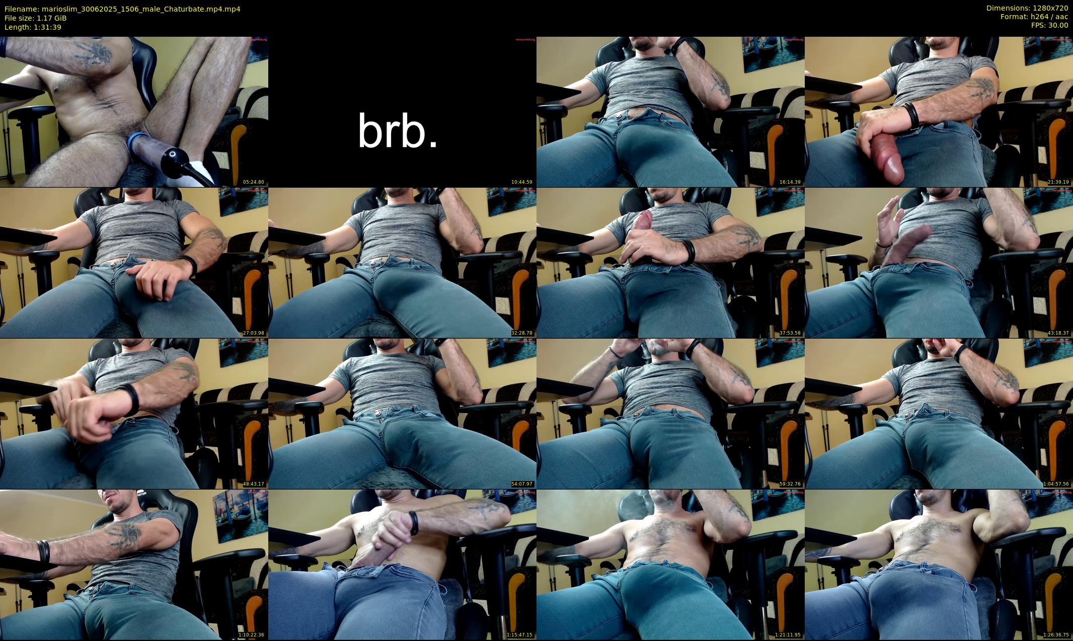 marioslim — 92 minute Chaturbate male cam show recording, 720p, Jun 30, 2025