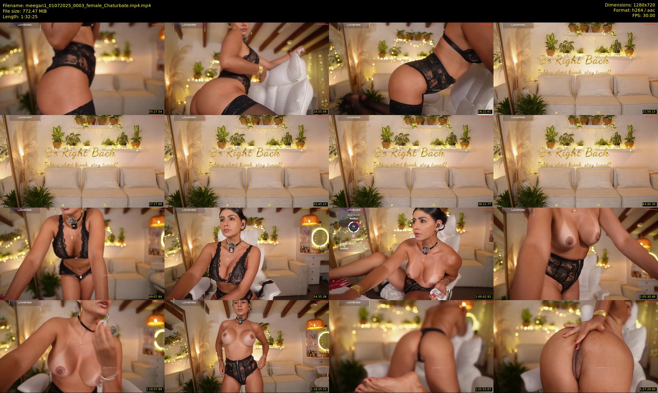 meegan1 — 93 minute Chaturbate female cam show recording, 720p, Jul 1, 2025