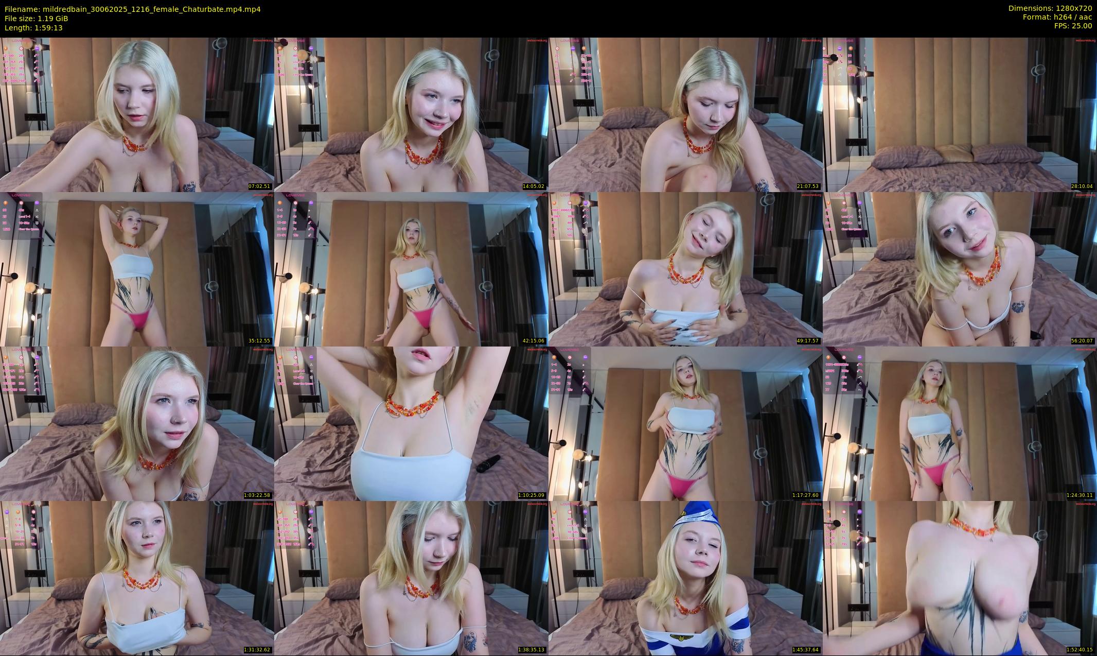 mildredbain — 120 minute Chaturbate female cam show recording, 720p, Jun 30, 2025