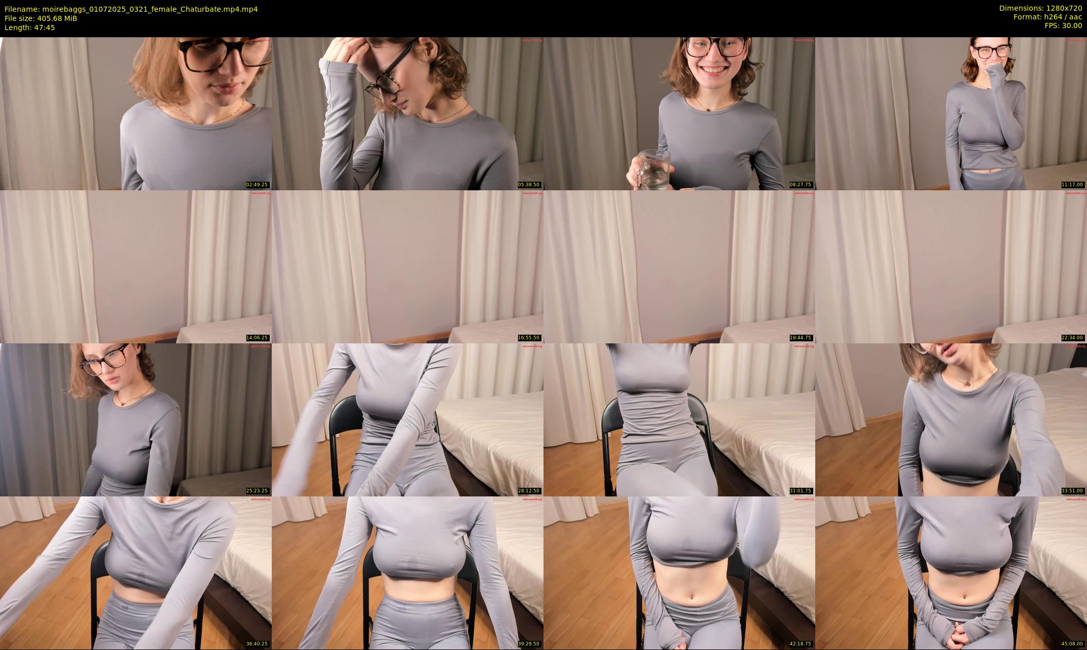 moirebaggs — 48 minute Chaturbate female cam show recording, 720p, Jul 1, 2025