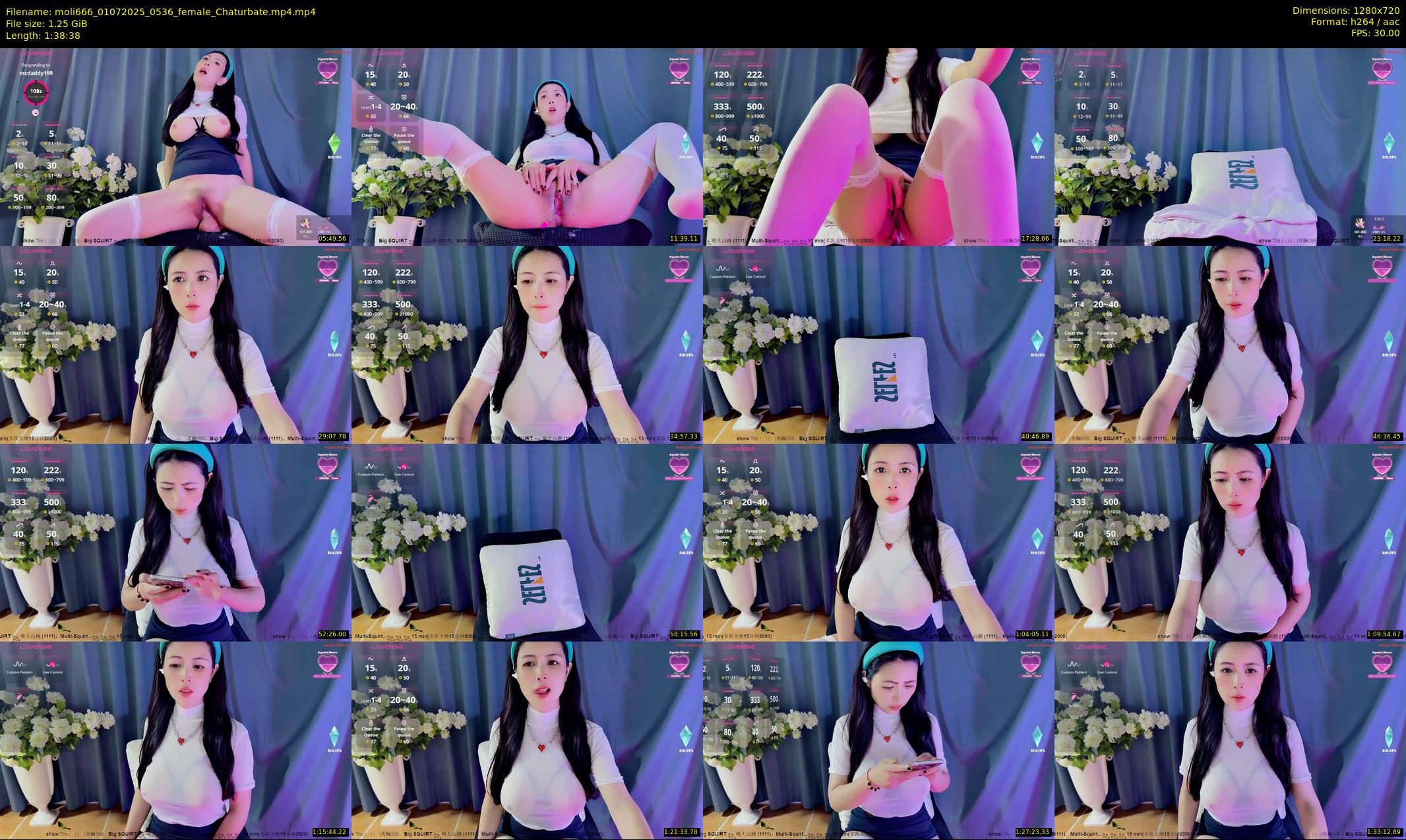 moli666 — 99 minute Chaturbate female cam show recording, 720p, Jul 1, 2025