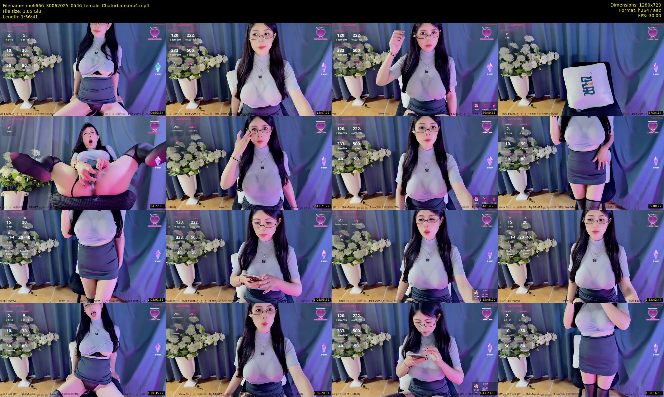 moli666 — 117 minute Chaturbate female cam show recording, 720p, Jun 30, 2025