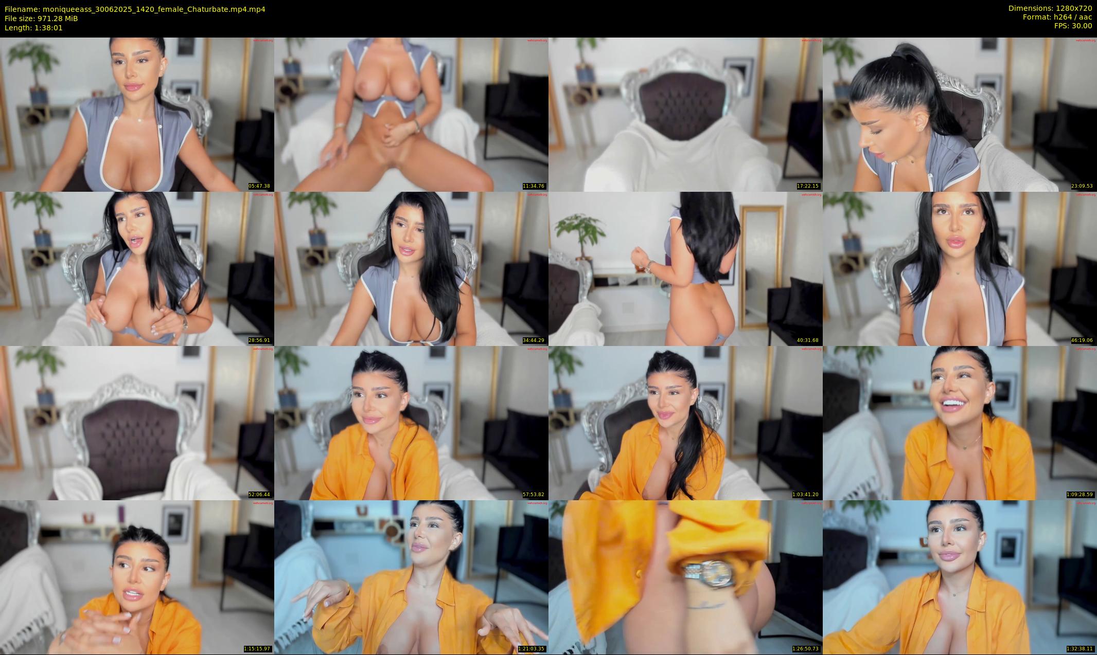 moniqueeass — 99 minute Chaturbate female cam show recording, 720p, Jun 30, 2025