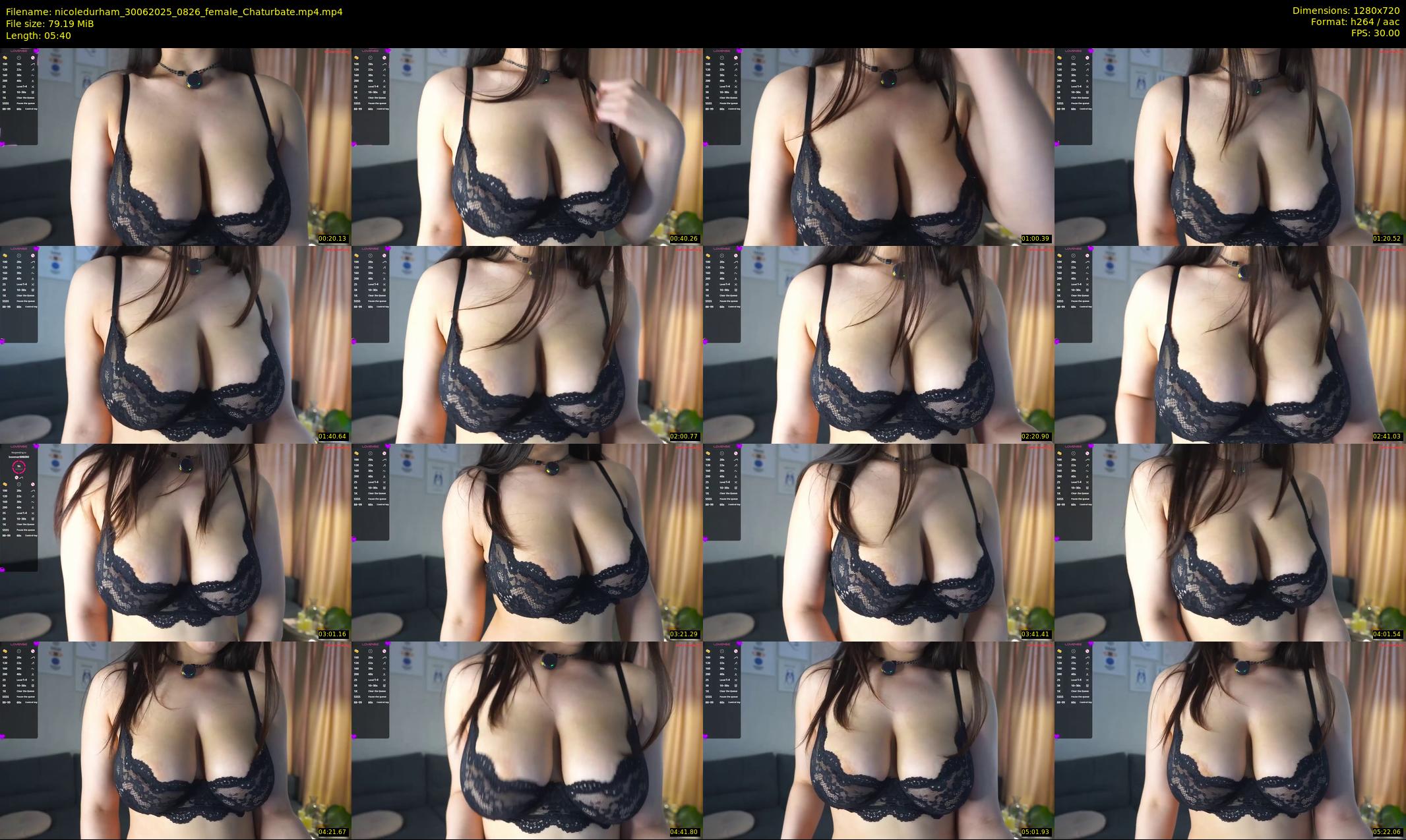 nicoledurham — 6 minute Chaturbate female cam show recording, 720p, Jun 30, 2025