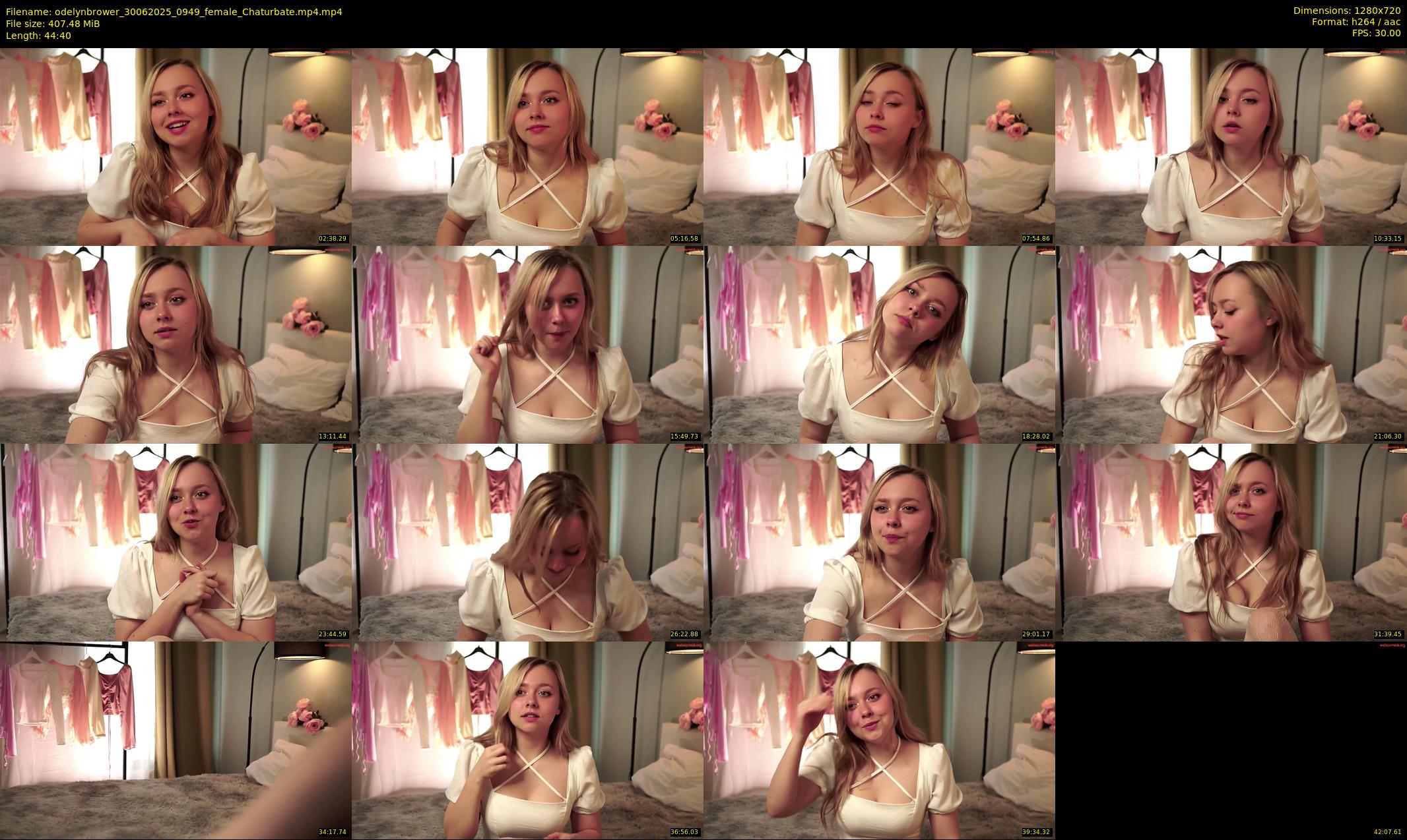 odelynbrower — 45 minute Chaturbate female cam show recording, 720p, Jun 30, 2025