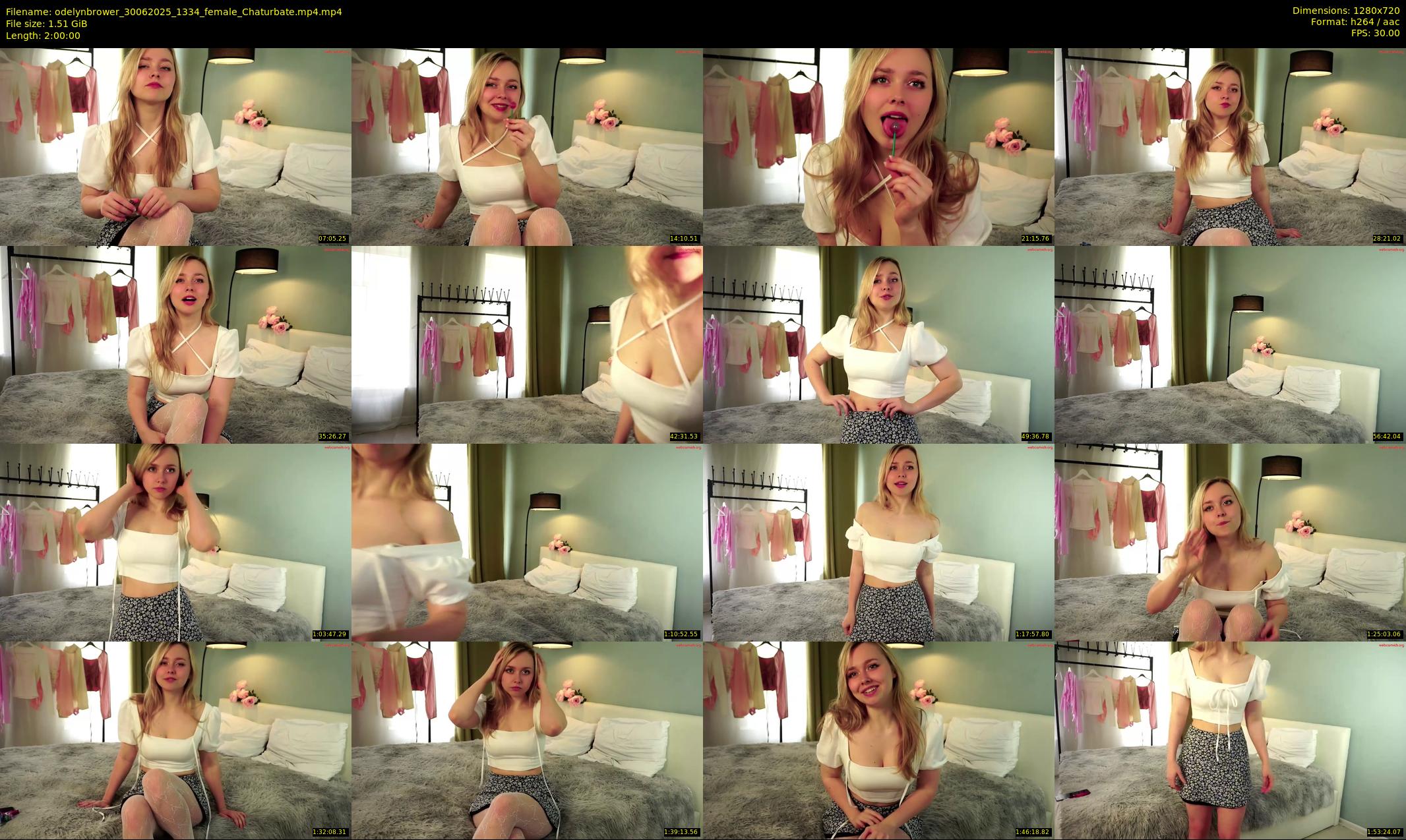 odelynbrower — 120 minute Chaturbate female cam show recording, 720p, Jun 30, 2025